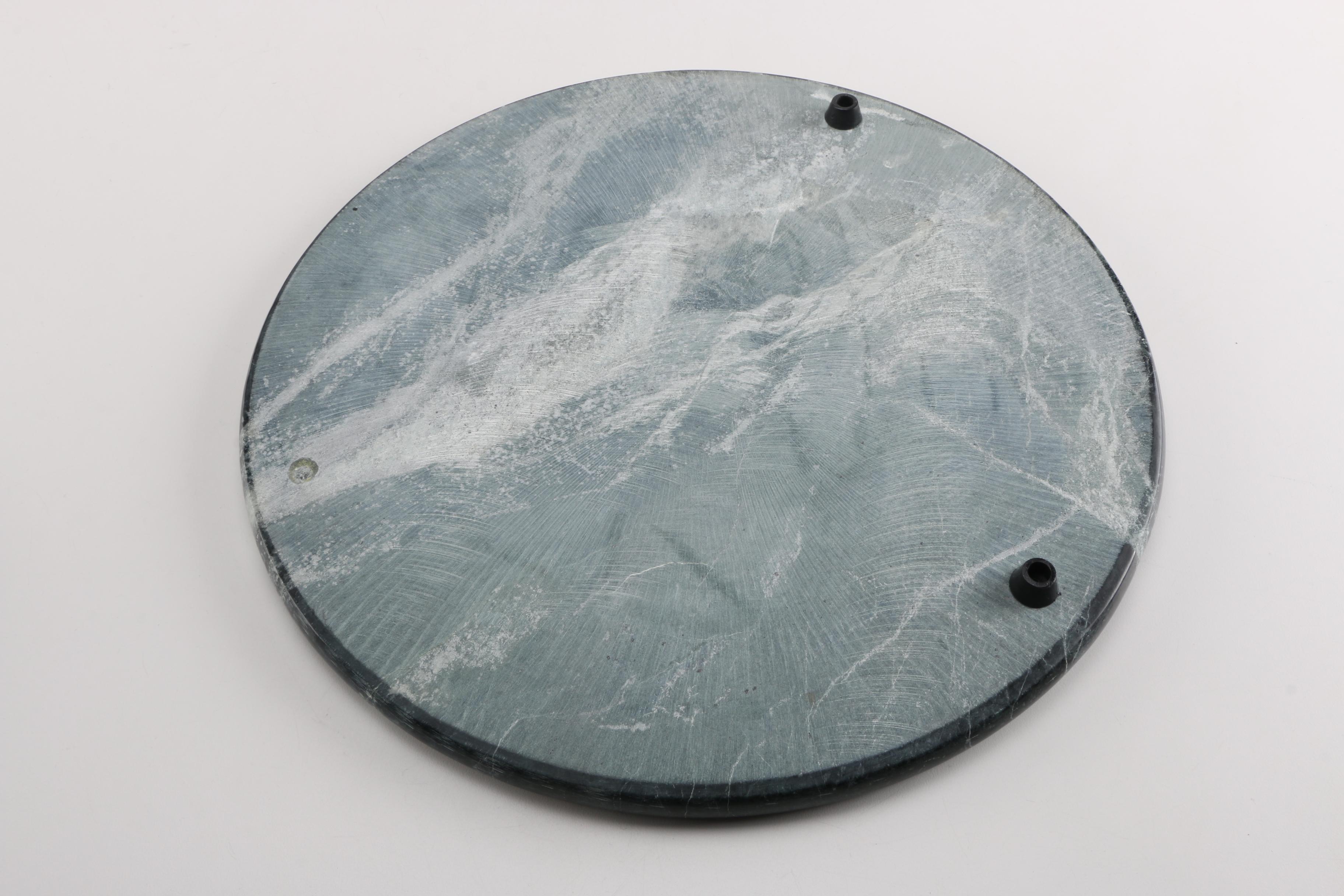 Marble Platter and Agate Leaf Dish