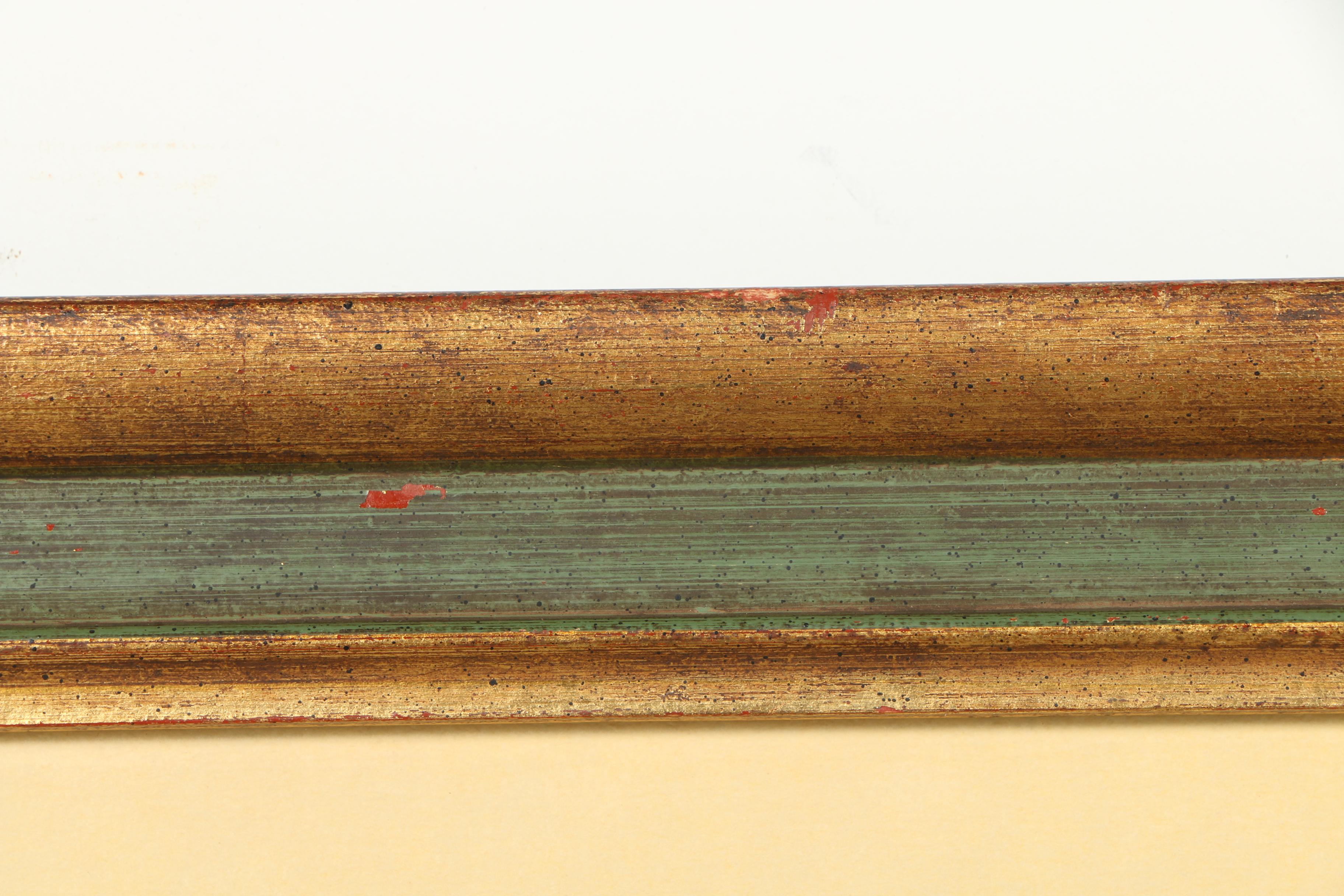 Framed Needlepoint of Peach