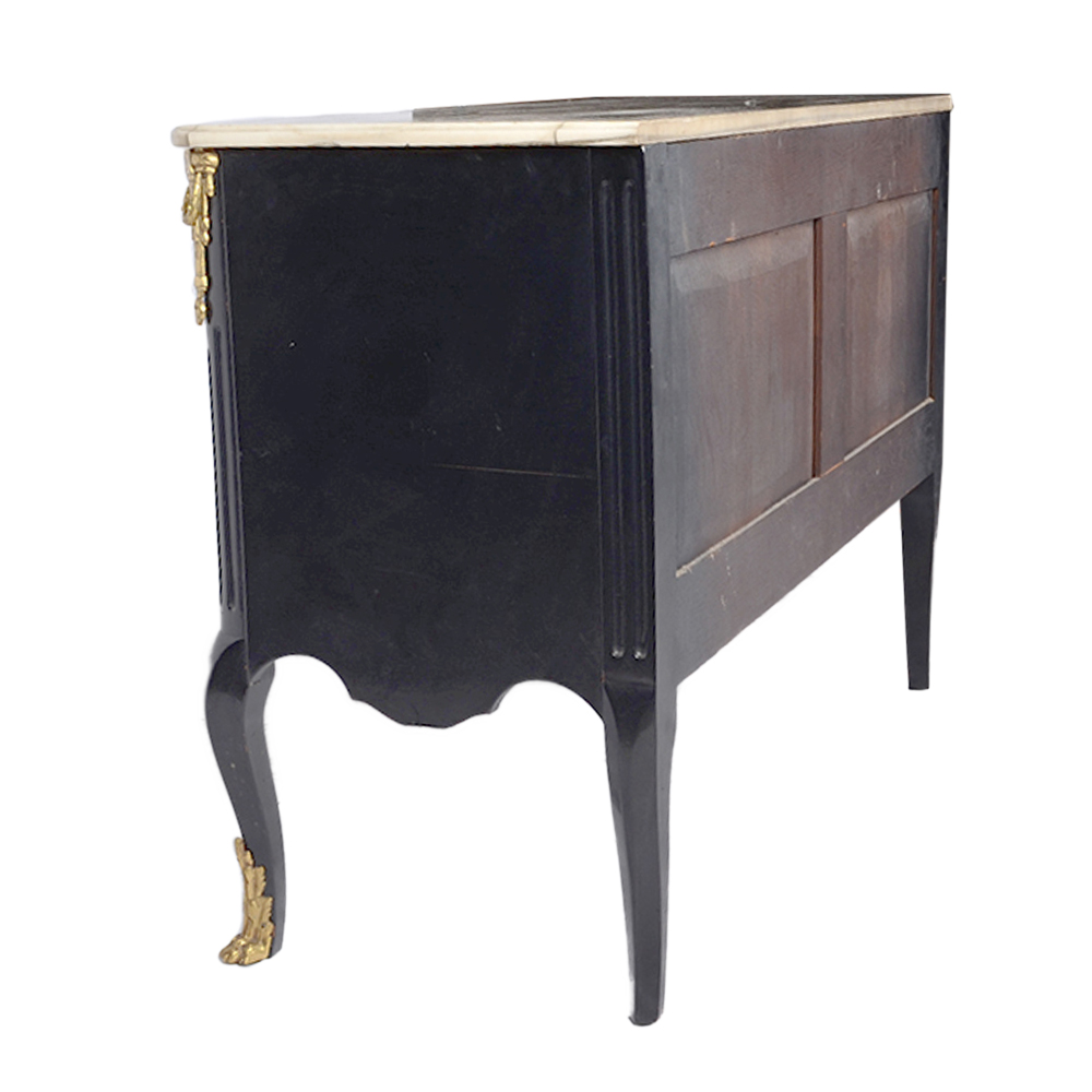 Vintage Louis XV Style Marble Top Commode