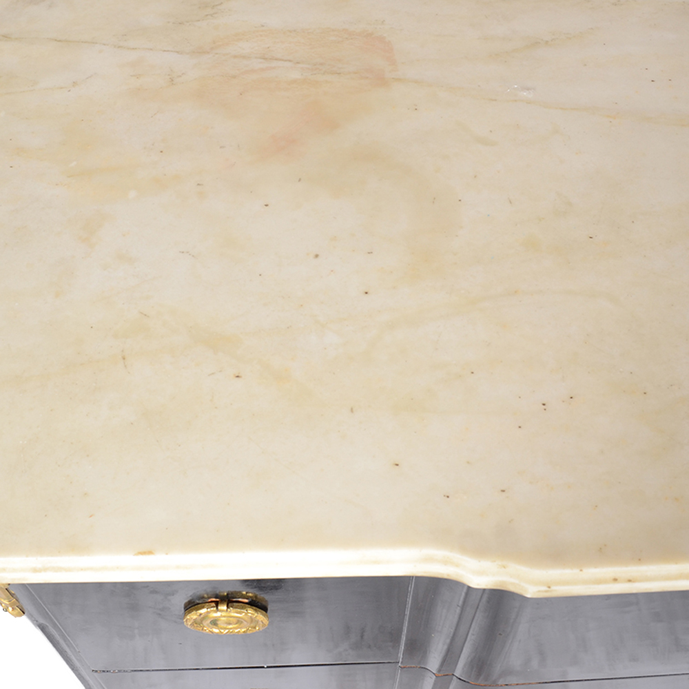 Vintage Louis XV Style Marble Top Commode