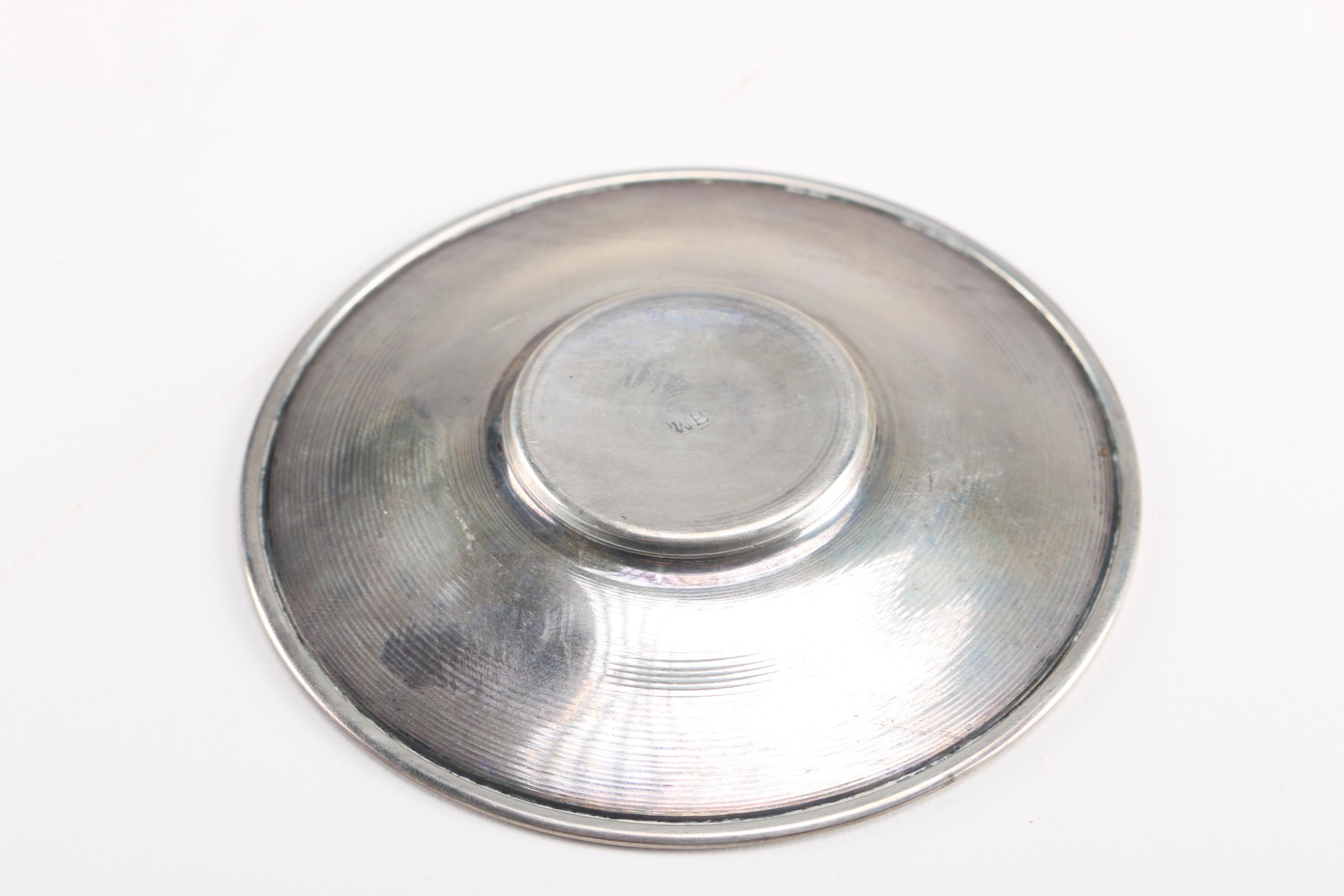 Columbian Coin Silver Demitasse Cup and Saucer