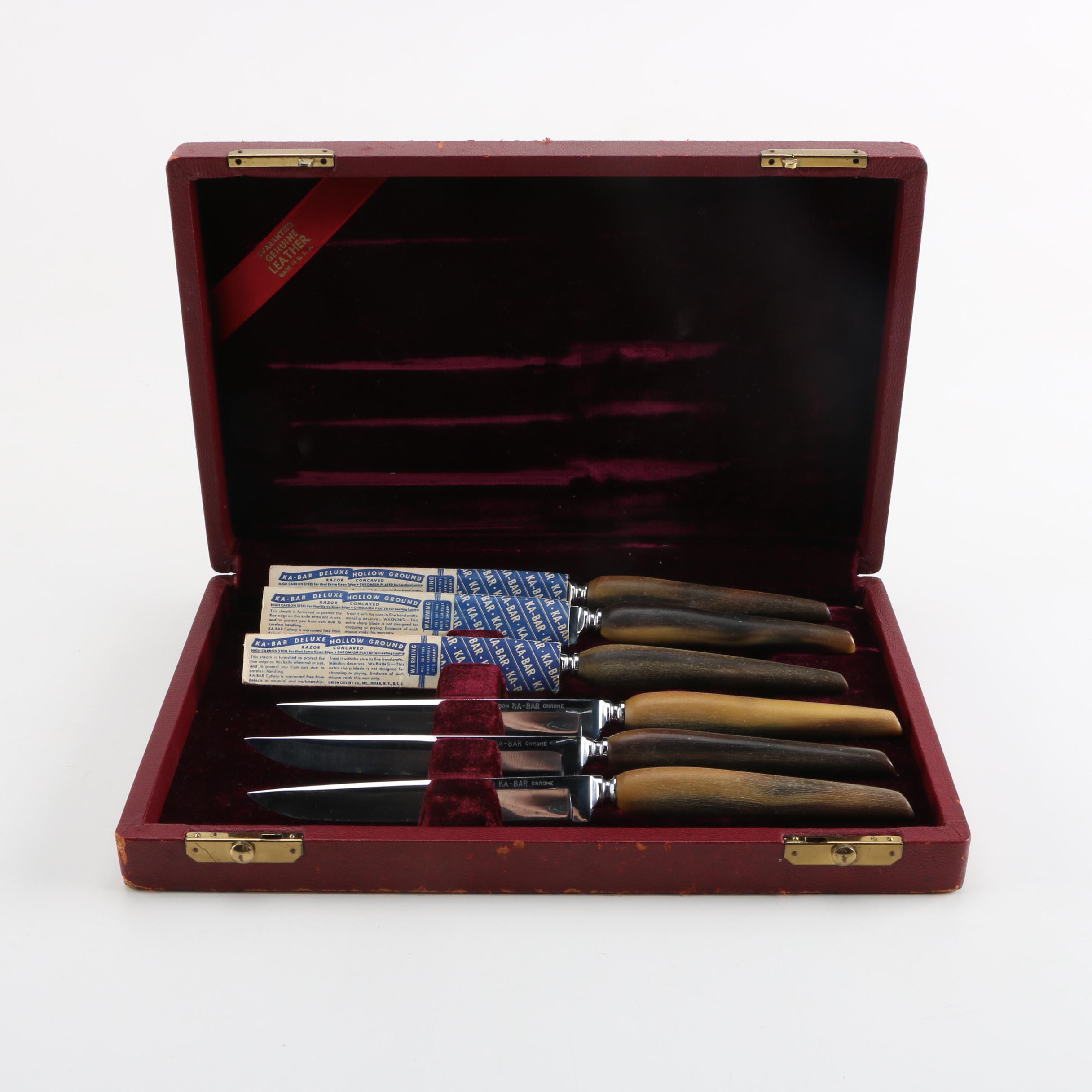 Kabar Vintage Boxed Knife Set Circa 1960