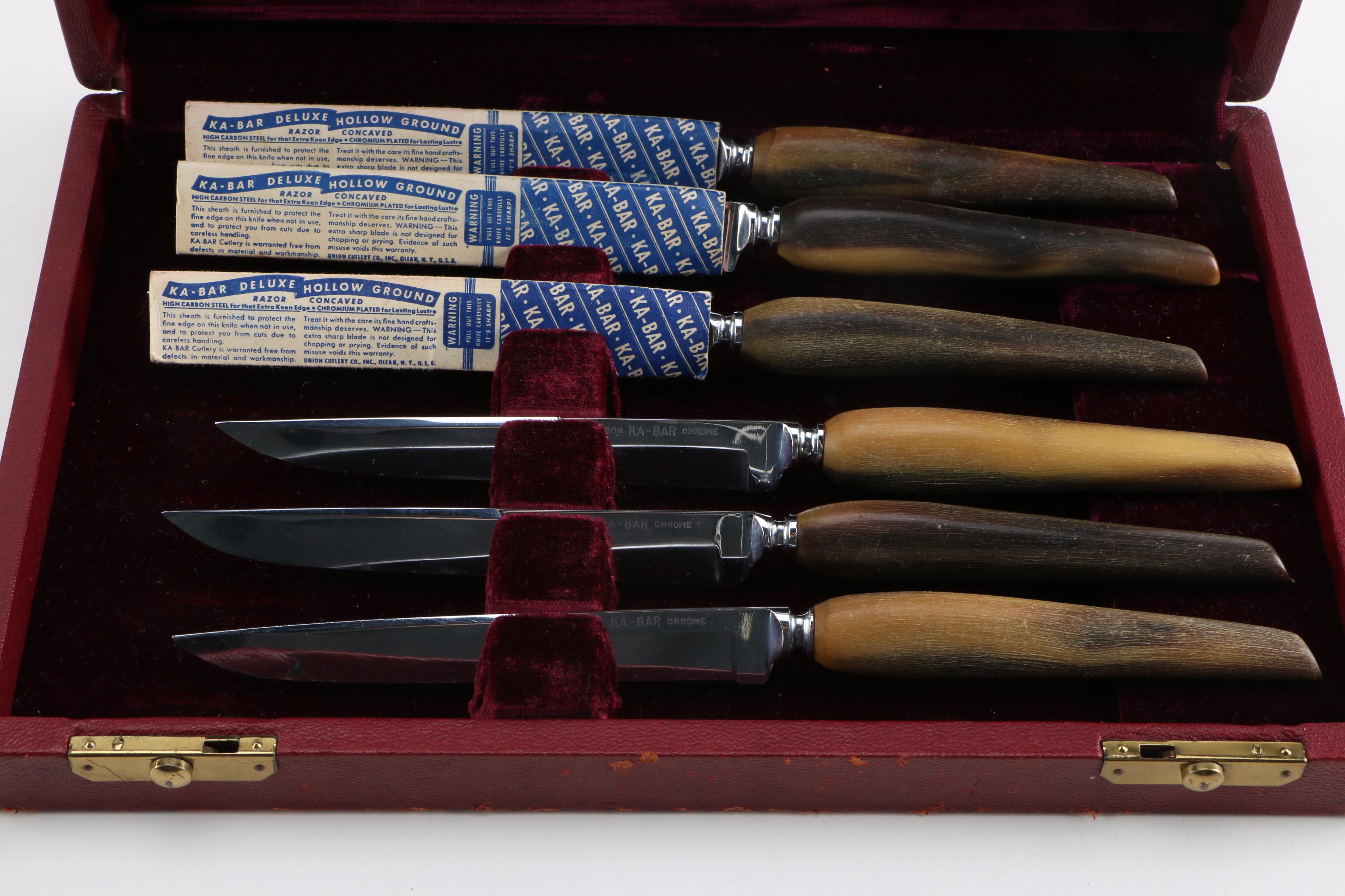 Kabar Vintage Boxed Knife Set Circa 1960