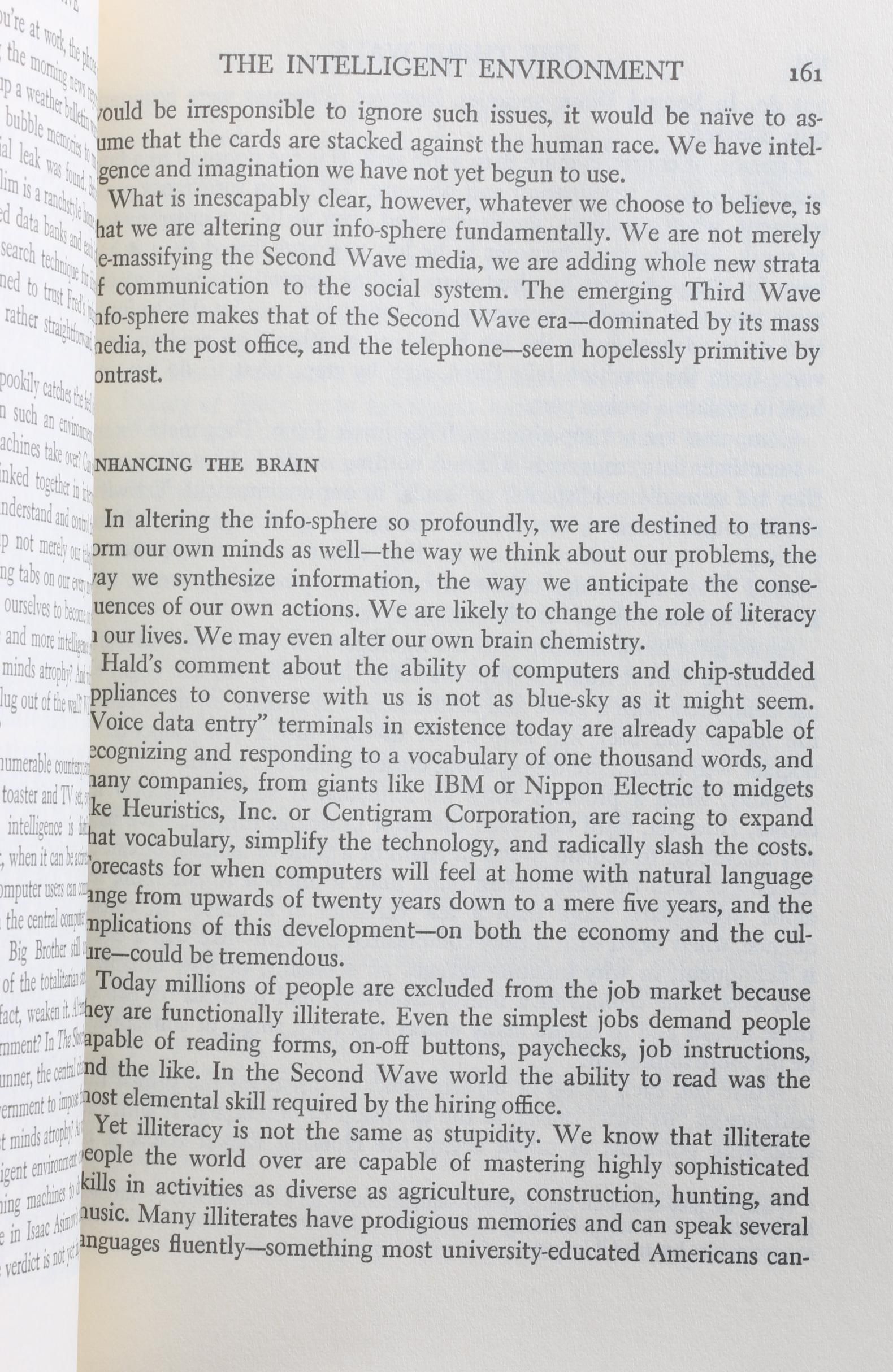 1980 First Edition "The Third Wave" by Alvin Toffler