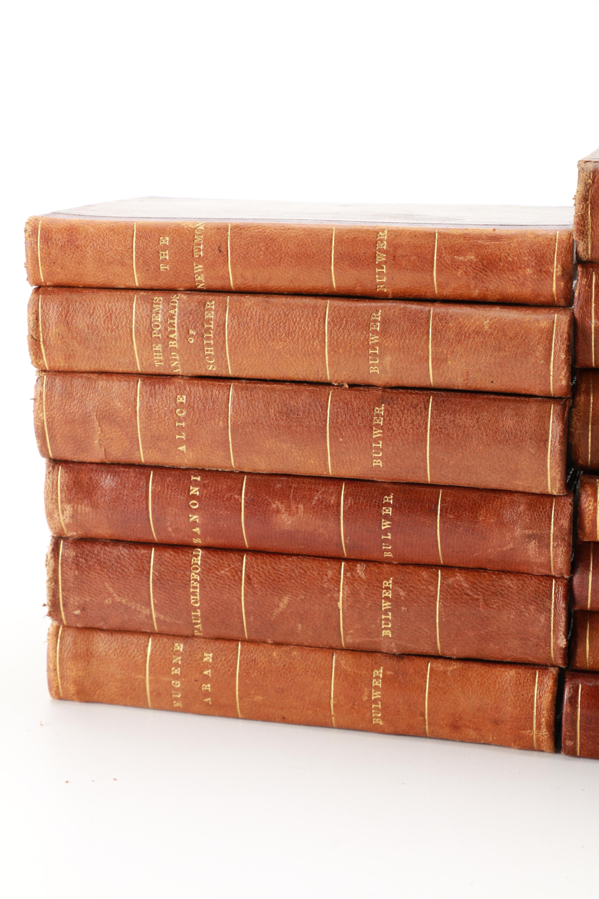 Sir Edward Bulwer-Lytton 13 Volume Book Set