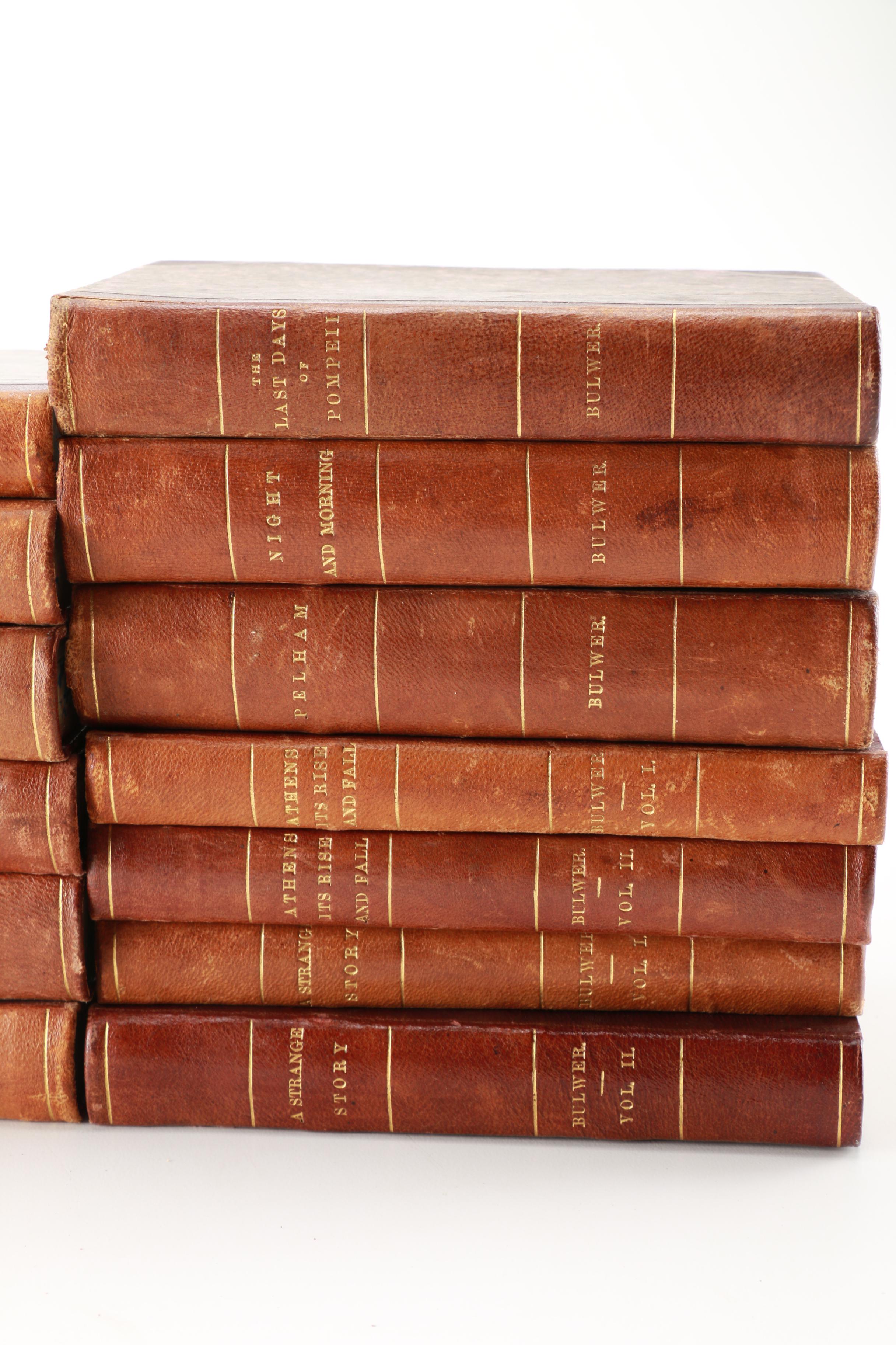 Sir Edward Bulwer-Lytton 13 Volume Book Set