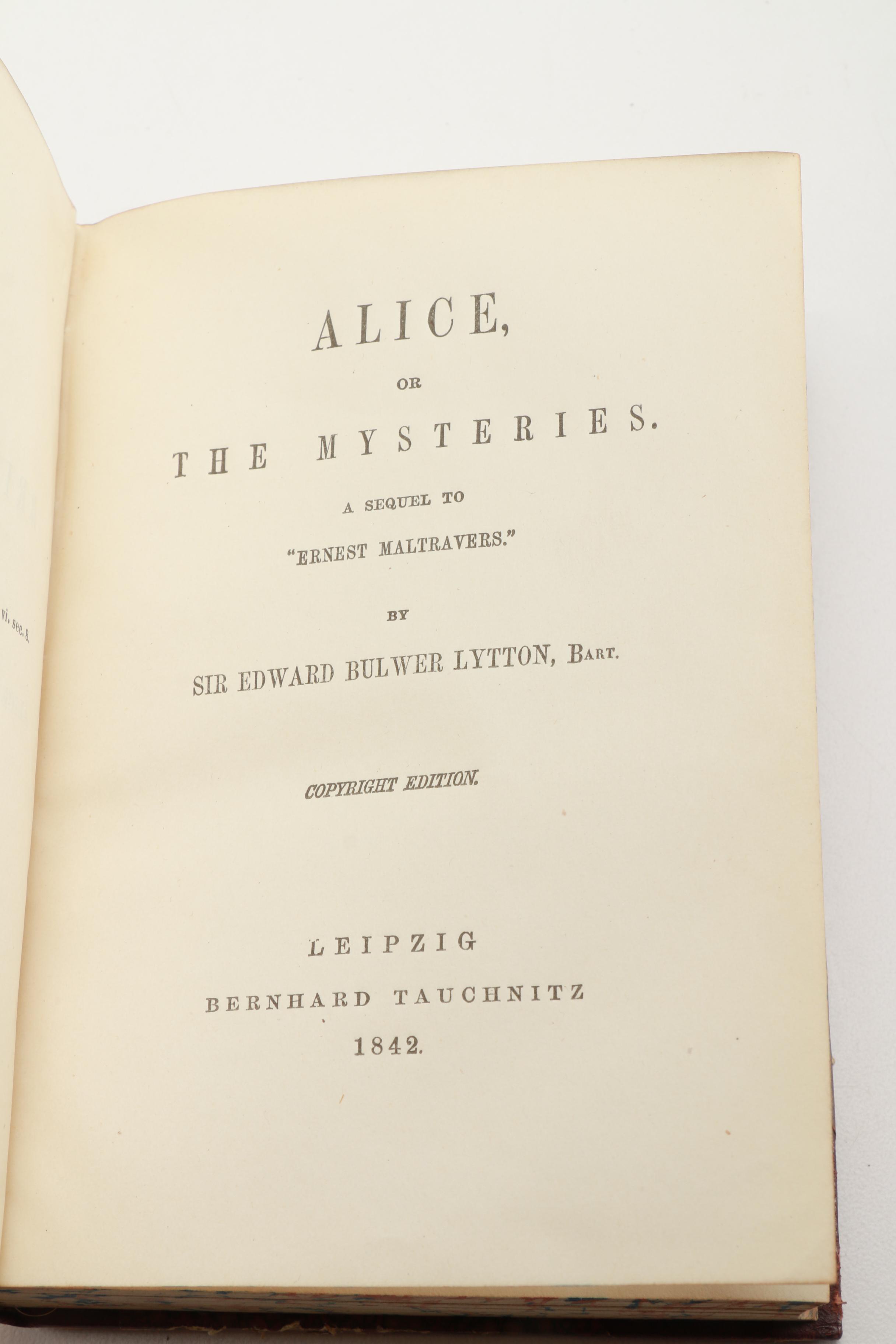 Sir Edward Bulwer-Lytton 13 Volume Book Set
