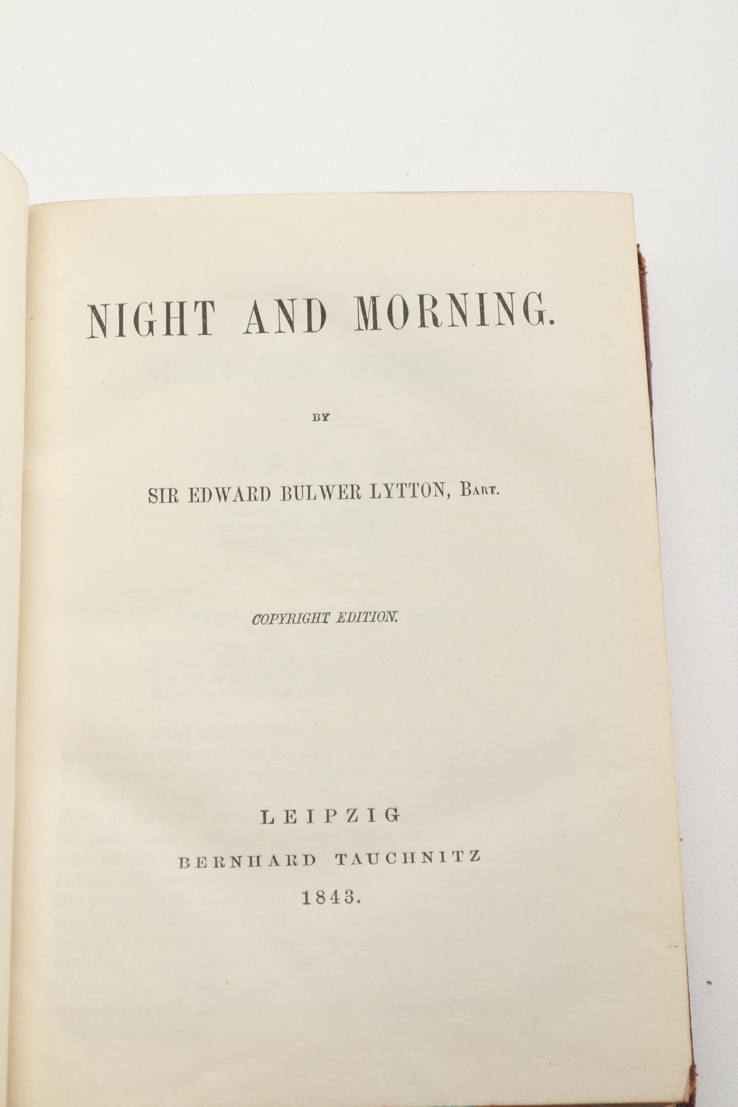 Sir Edward Bulwer-Lytton 13 Volume Book Set