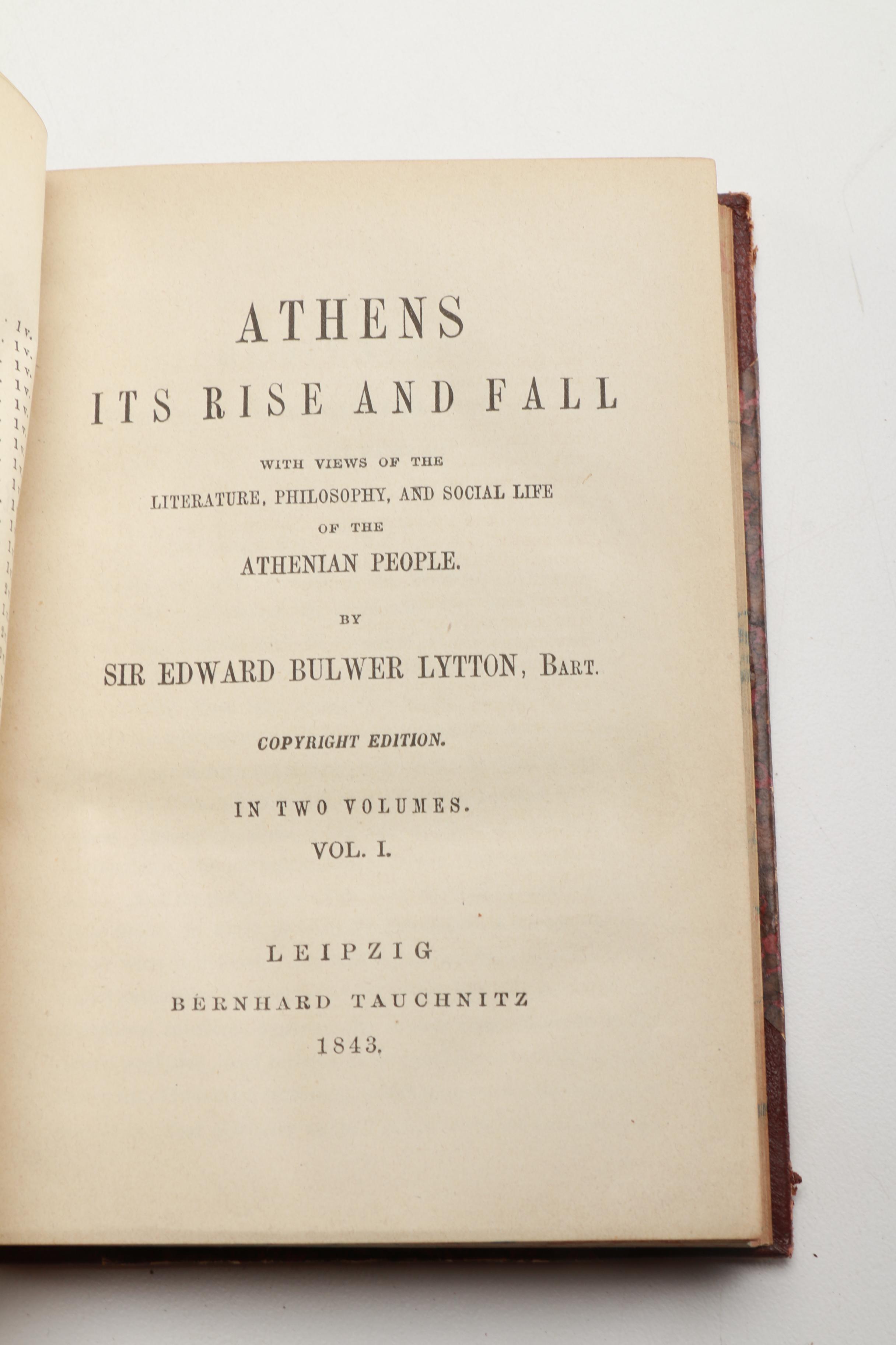 Sir Edward Bulwer-Lytton 13 Volume Book Set