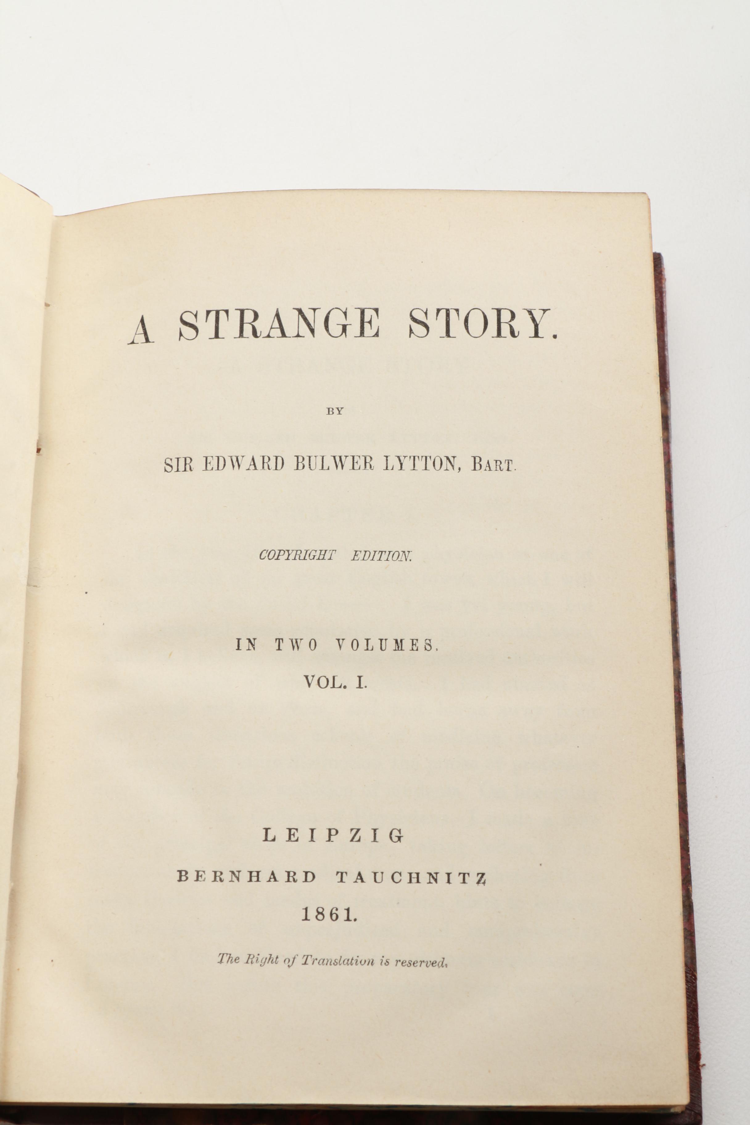Sir Edward Bulwer-Lytton 13 Volume Book Set