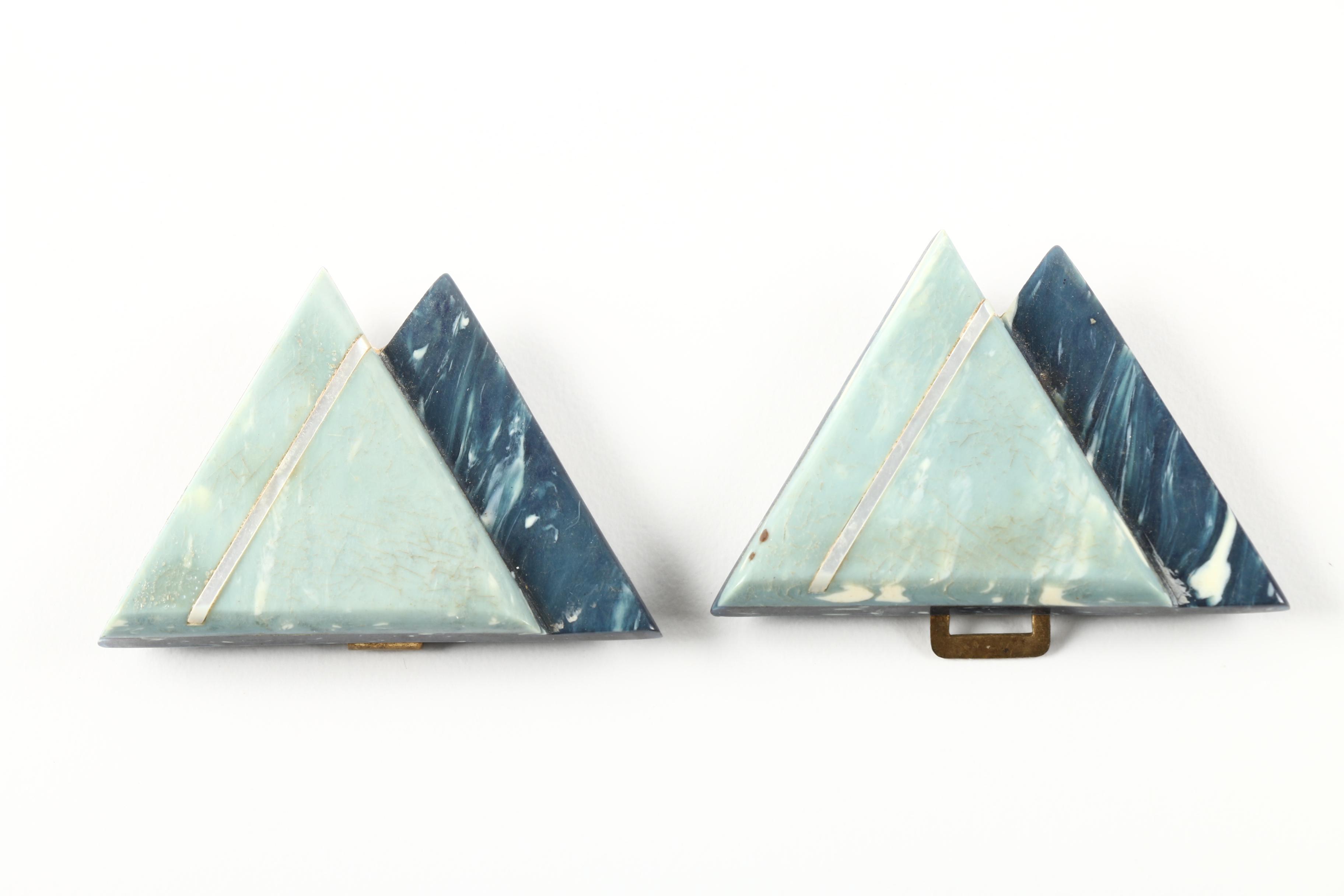 Vintage Pearlescent and Plastic Buckles