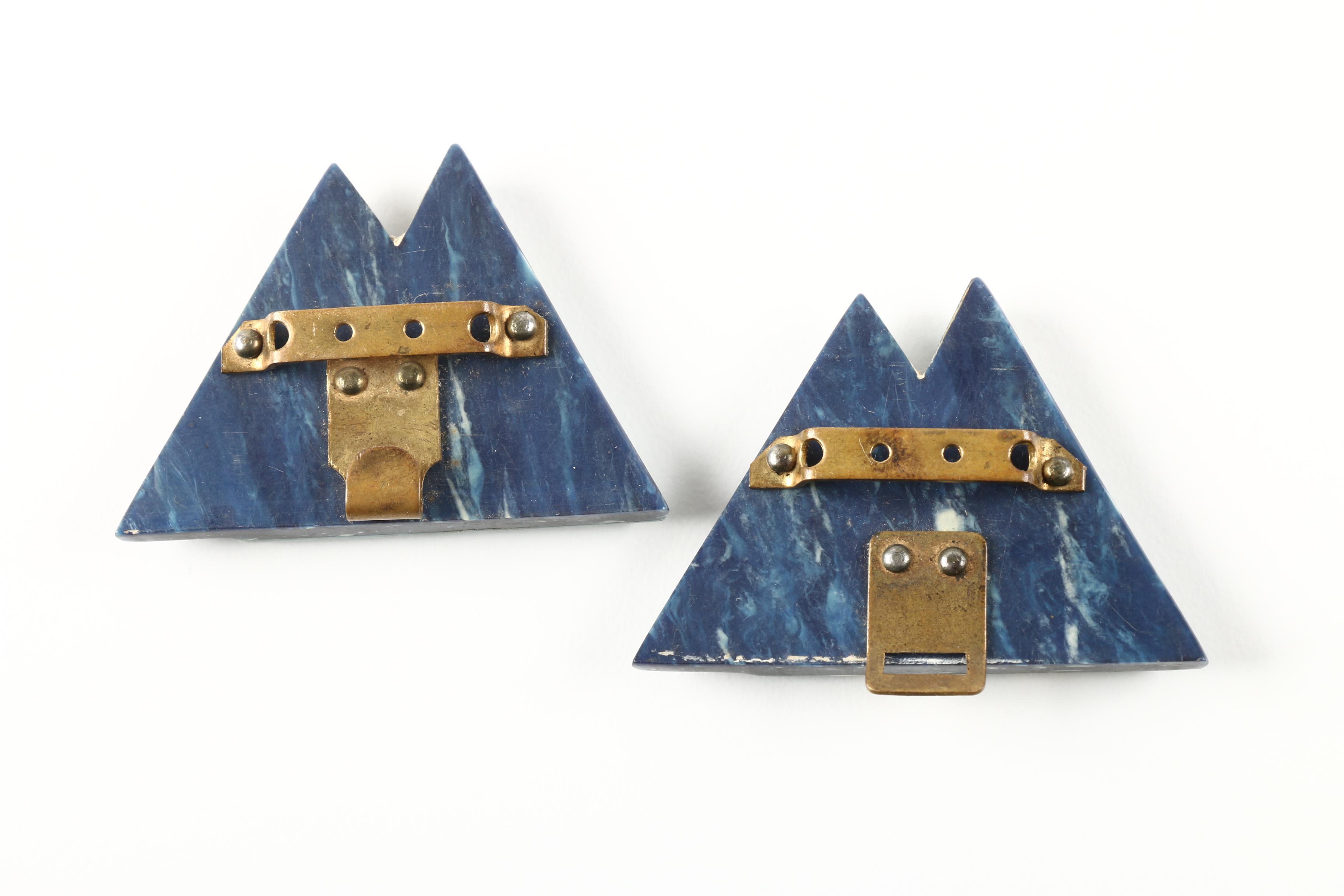 Vintage Pearlescent and Plastic Buckles