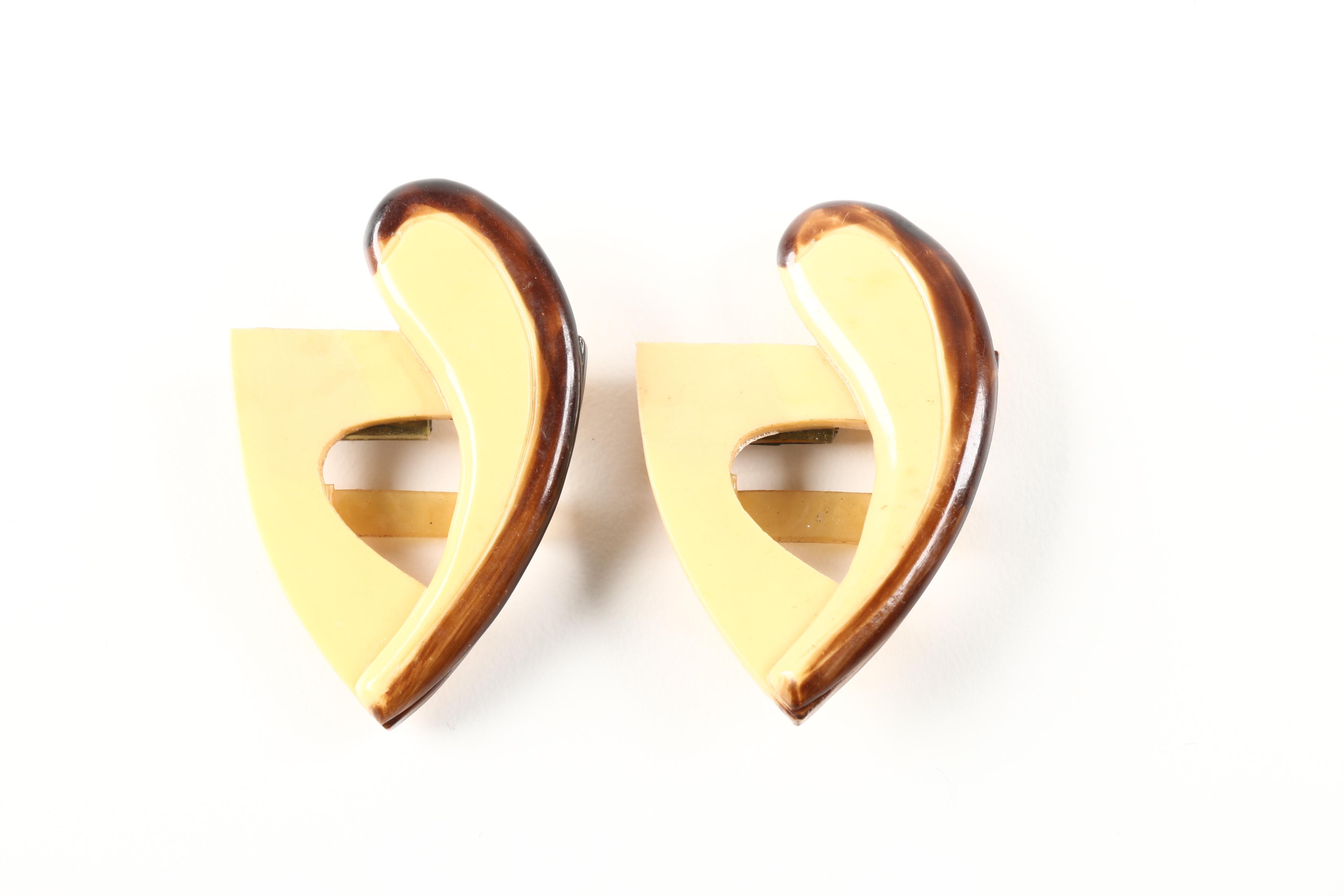 Vintage Pearlescent and Plastic Buckles