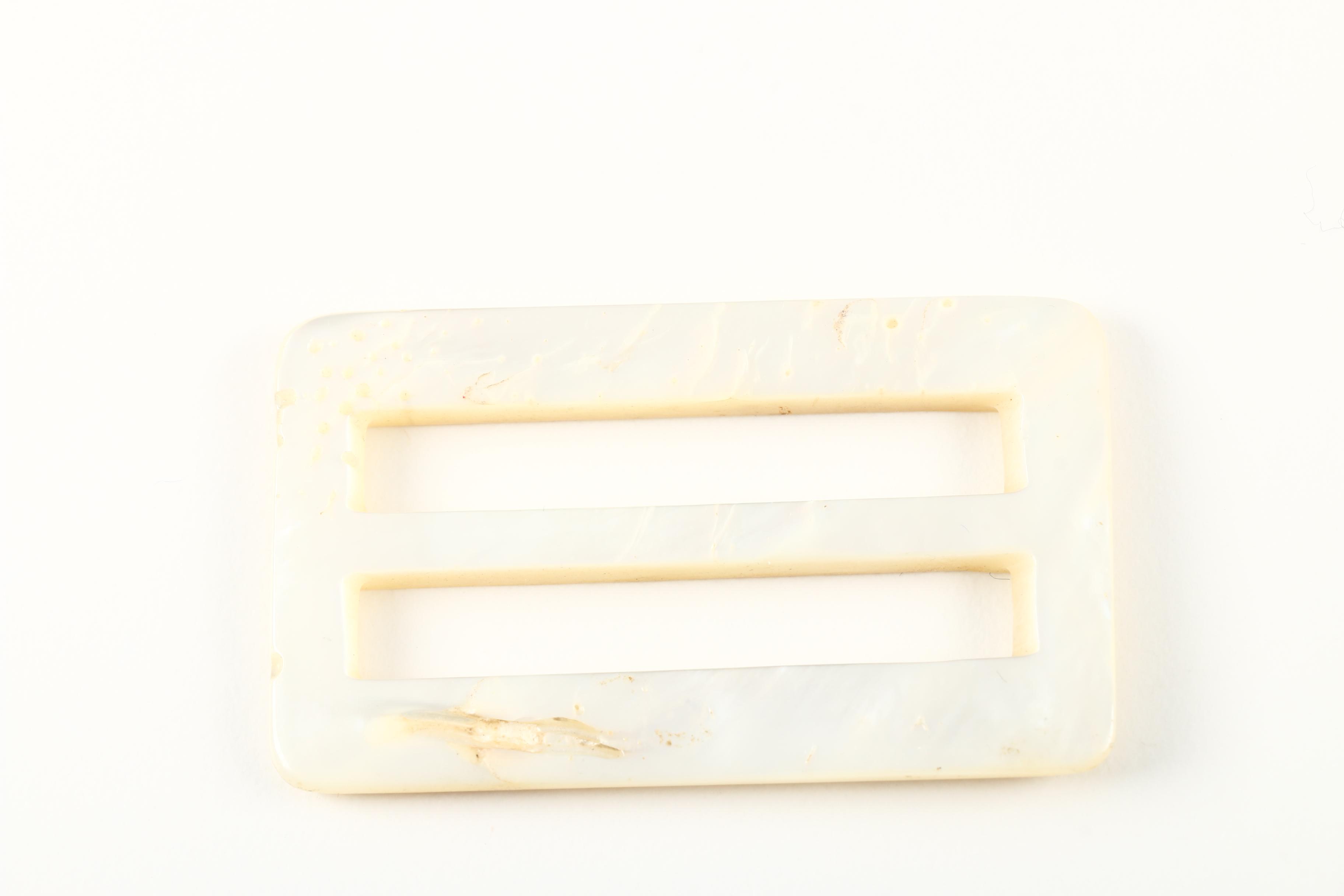 Vintage Pearlescent and Plastic Buckles