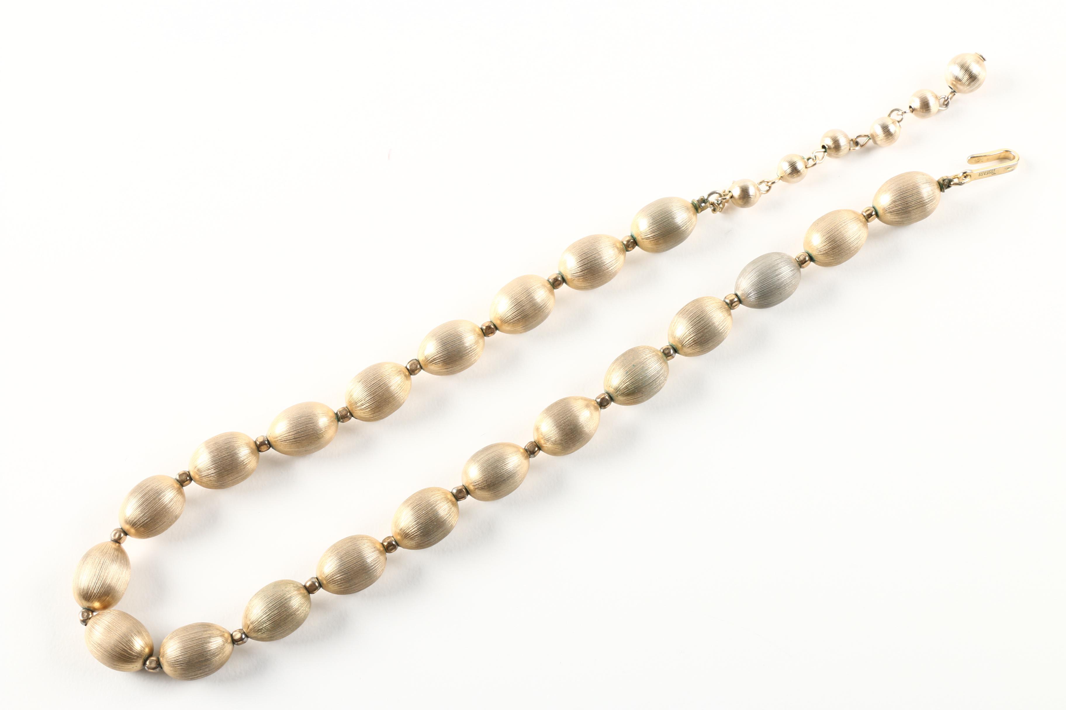 Gold Tone Costume Jewelry by Trifari