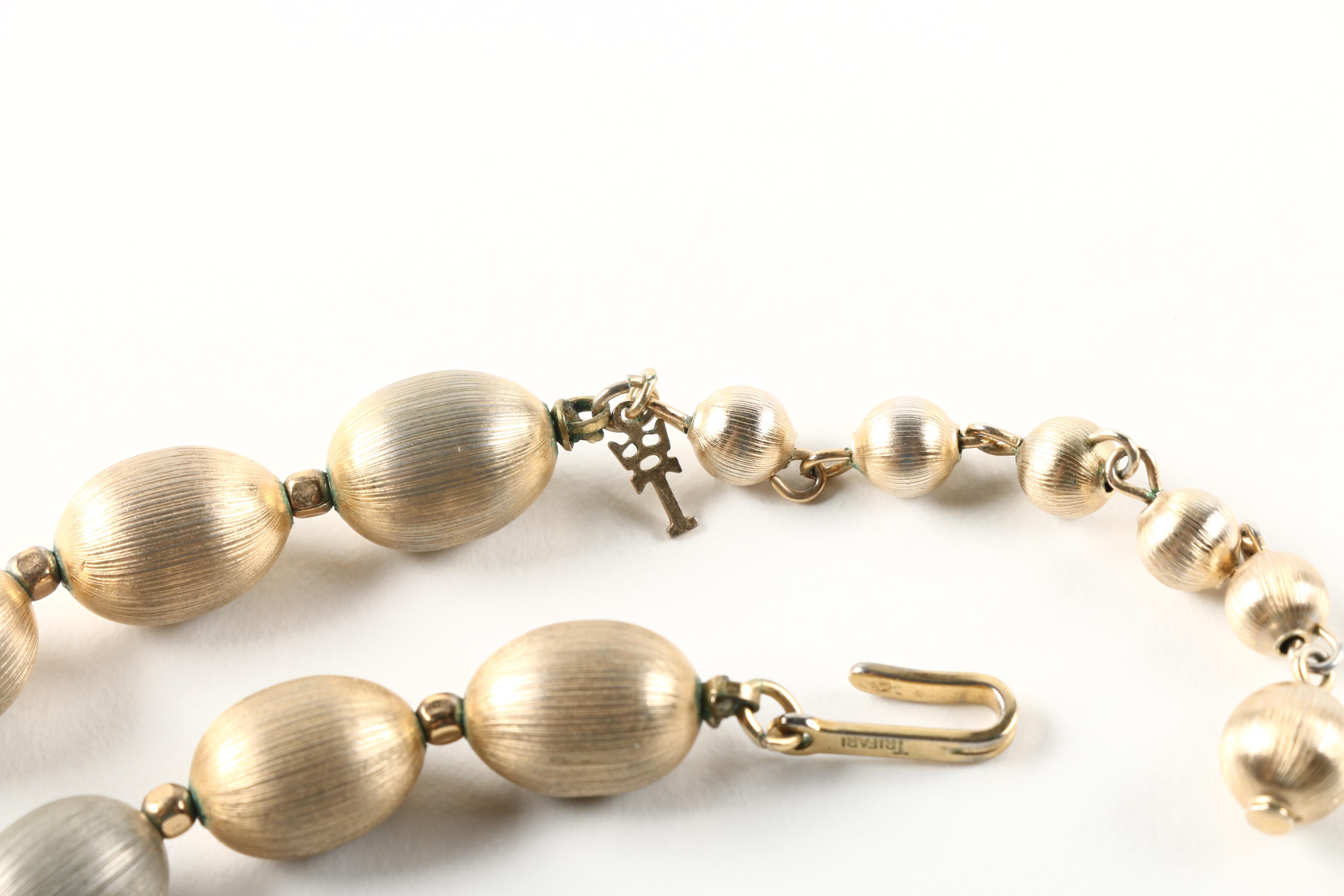 Gold Tone Costume Jewelry by Trifari