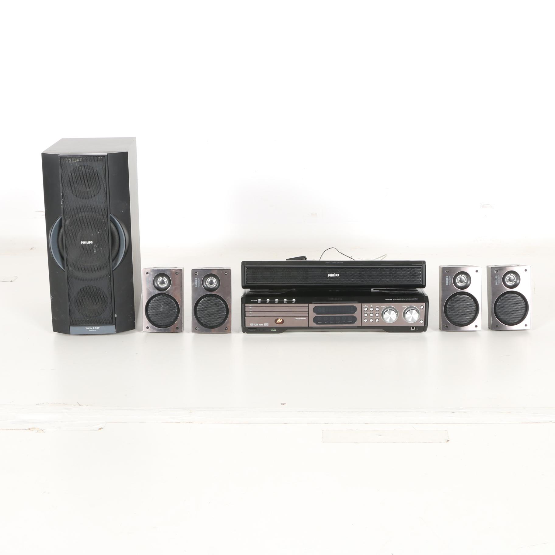 Philips DVD and Surround Sound System with Speakers