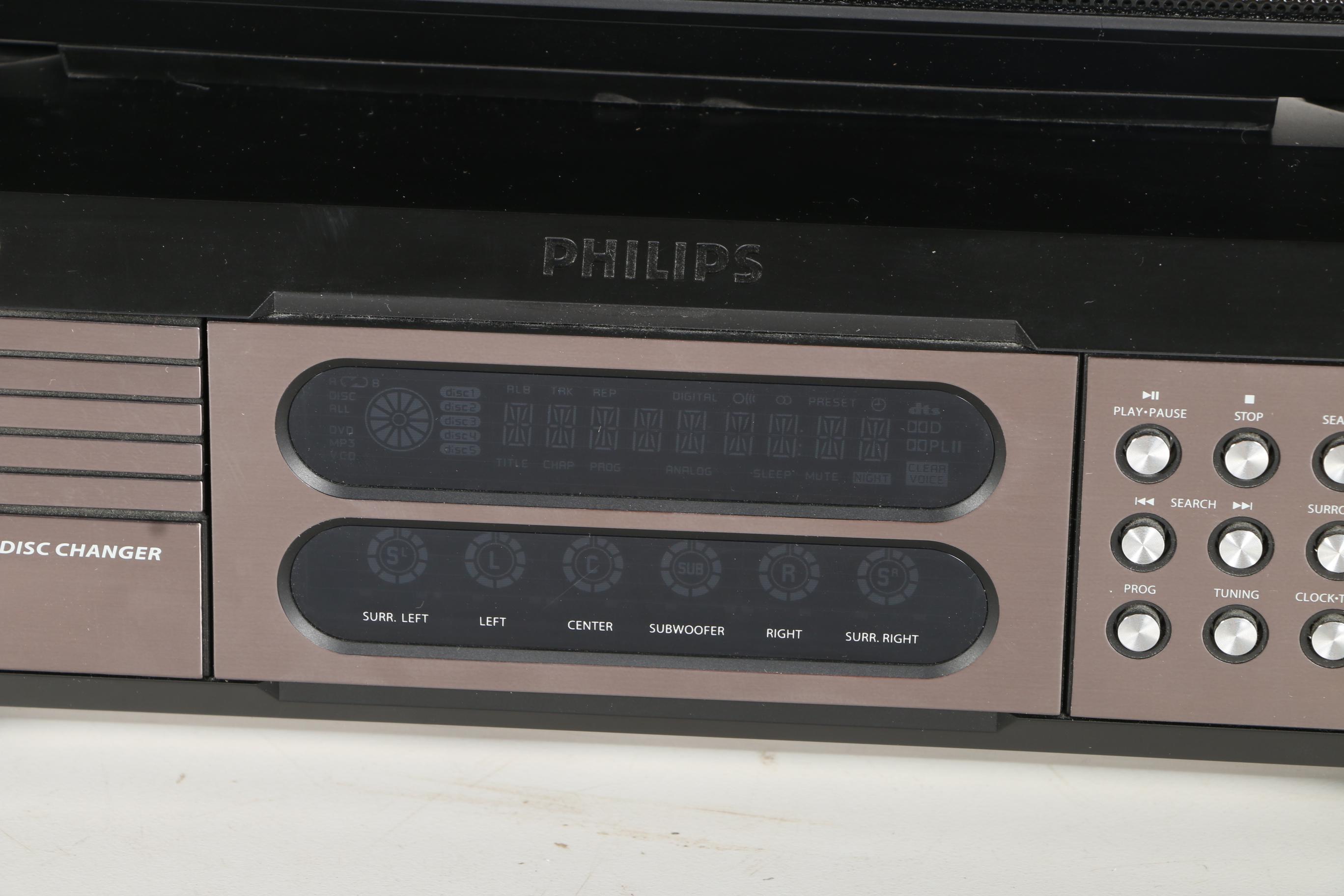 Philips DVD and Surround Sound System with Speakers