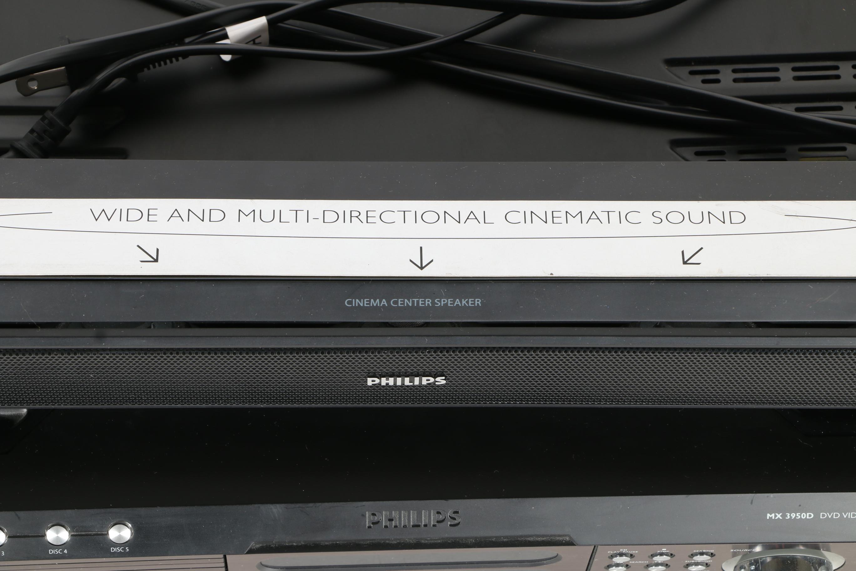 Philips DVD and Surround Sound System with Speakers