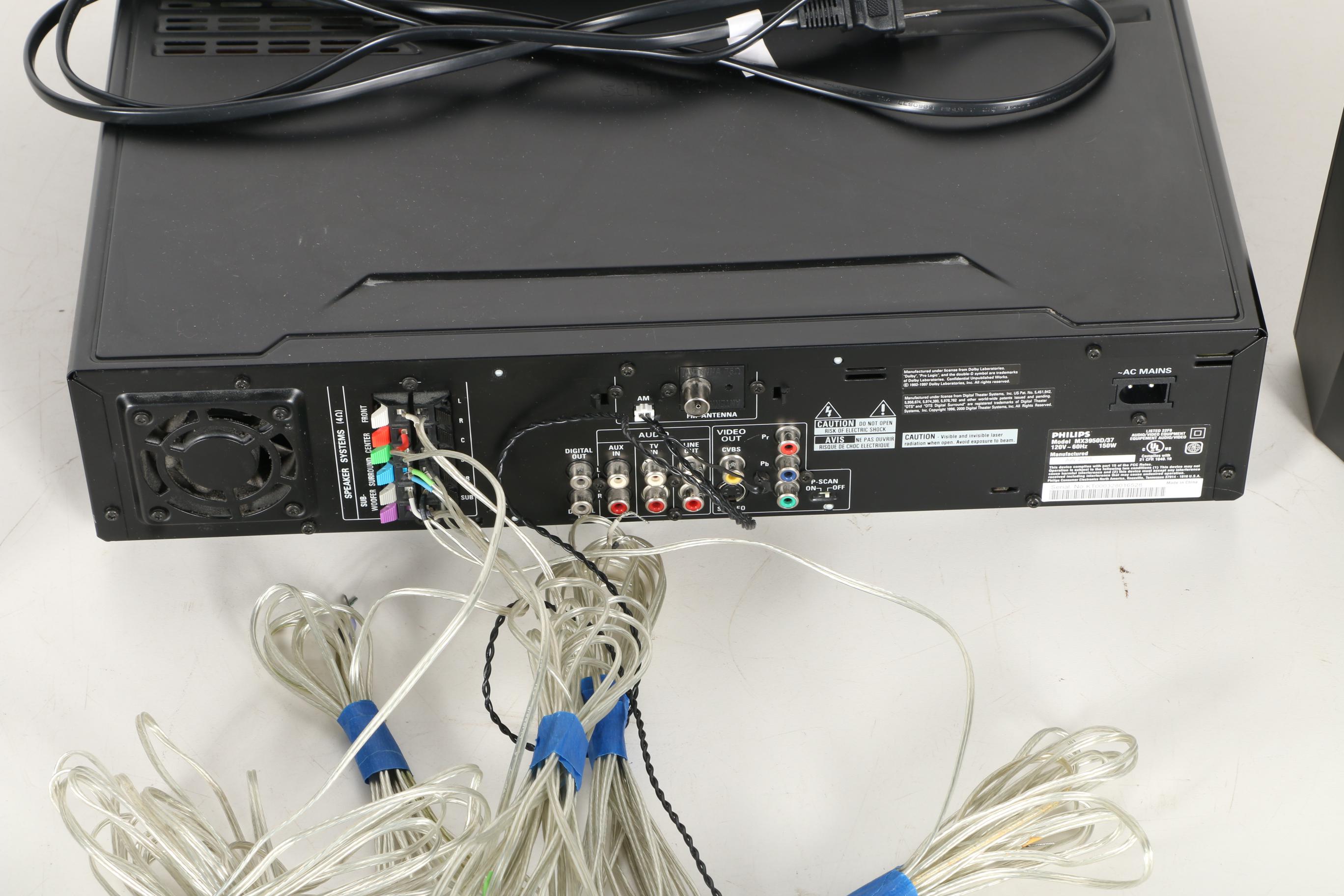 Philips DVD and Surround Sound System with Speakers