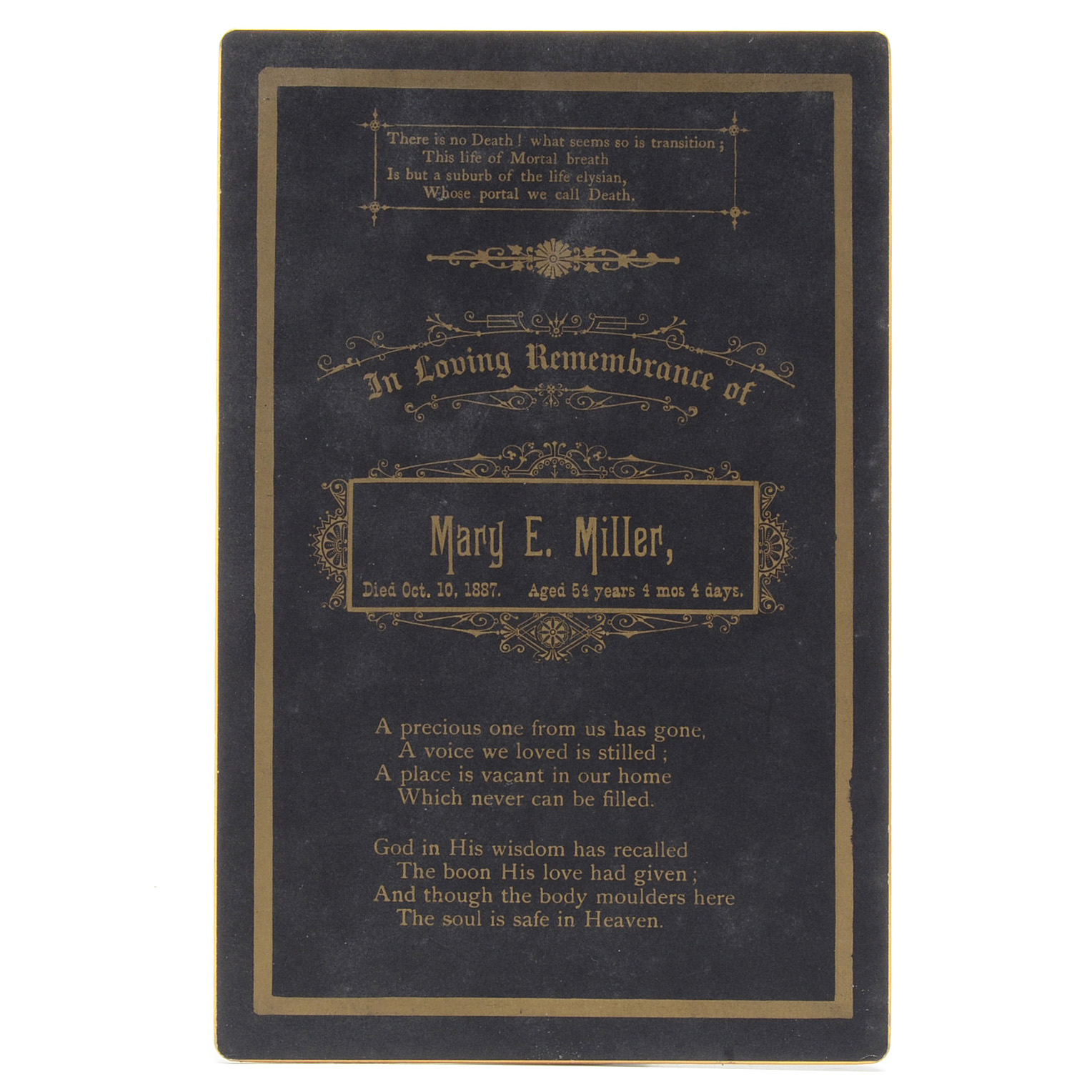 Three Antique and Vintage Memorial Cards