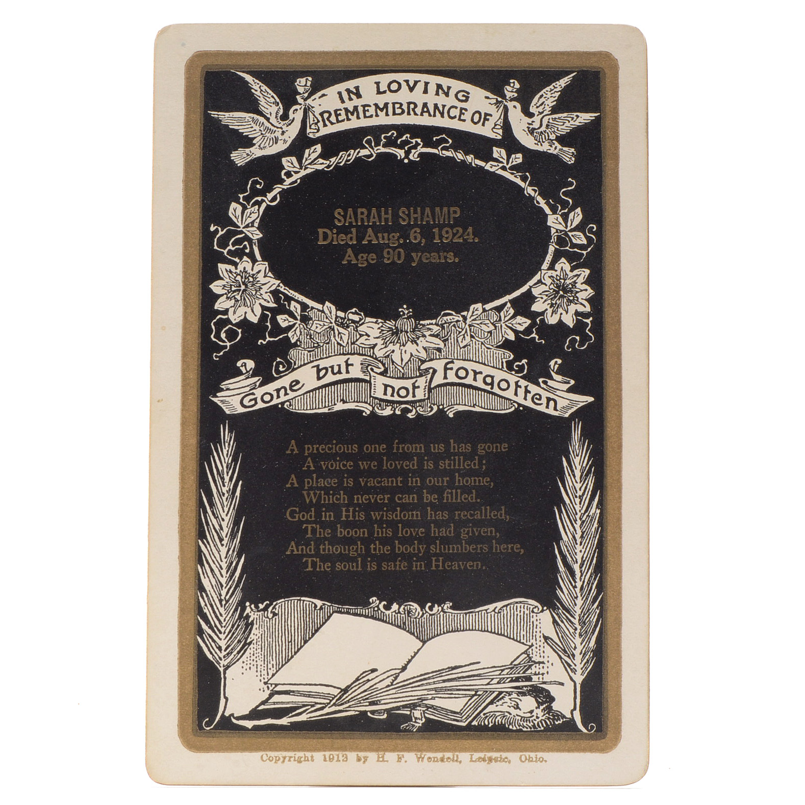 Three Antique and Vintage Memorial Cards