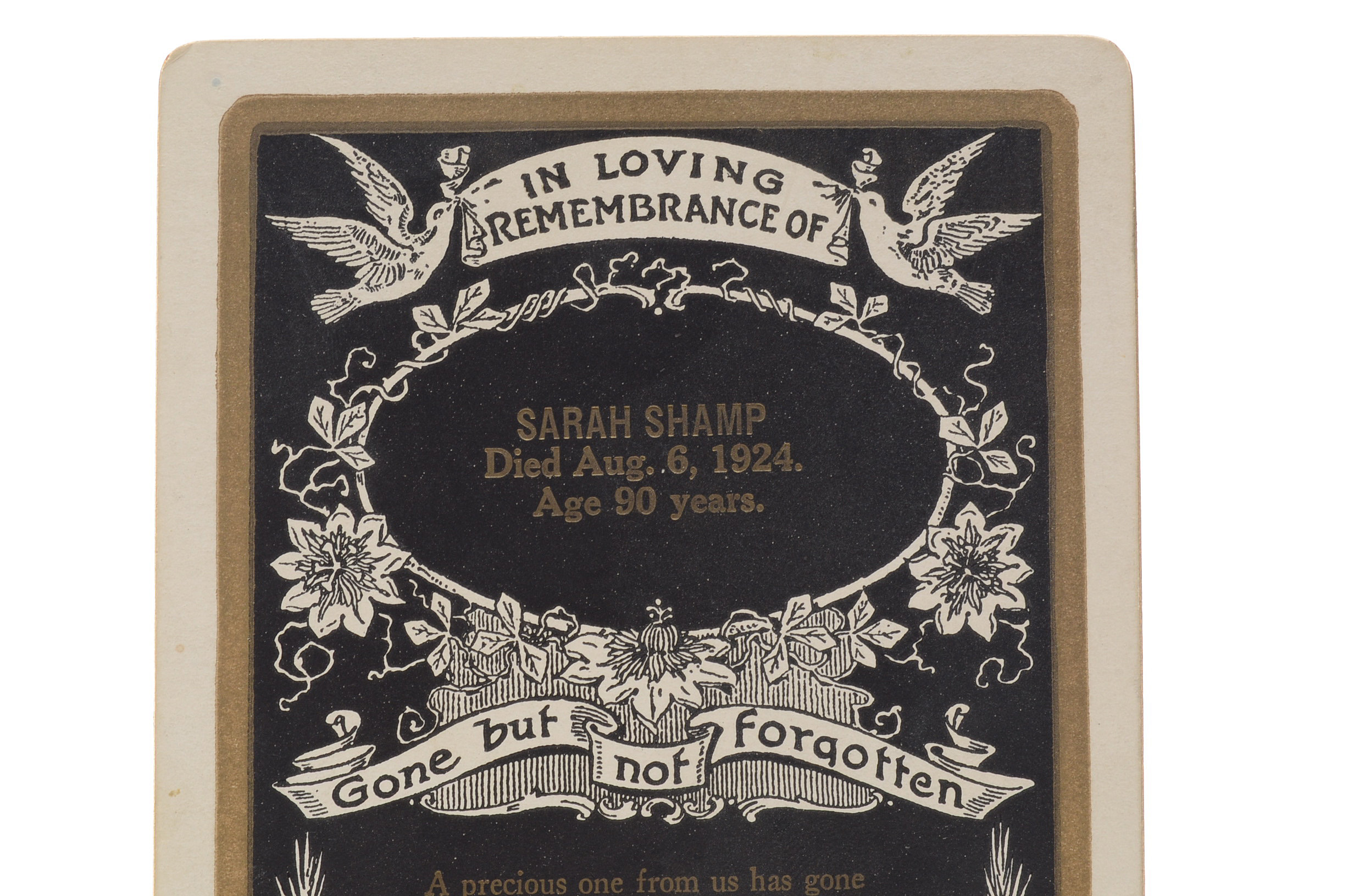 Three Antique and Vintage Memorial Cards