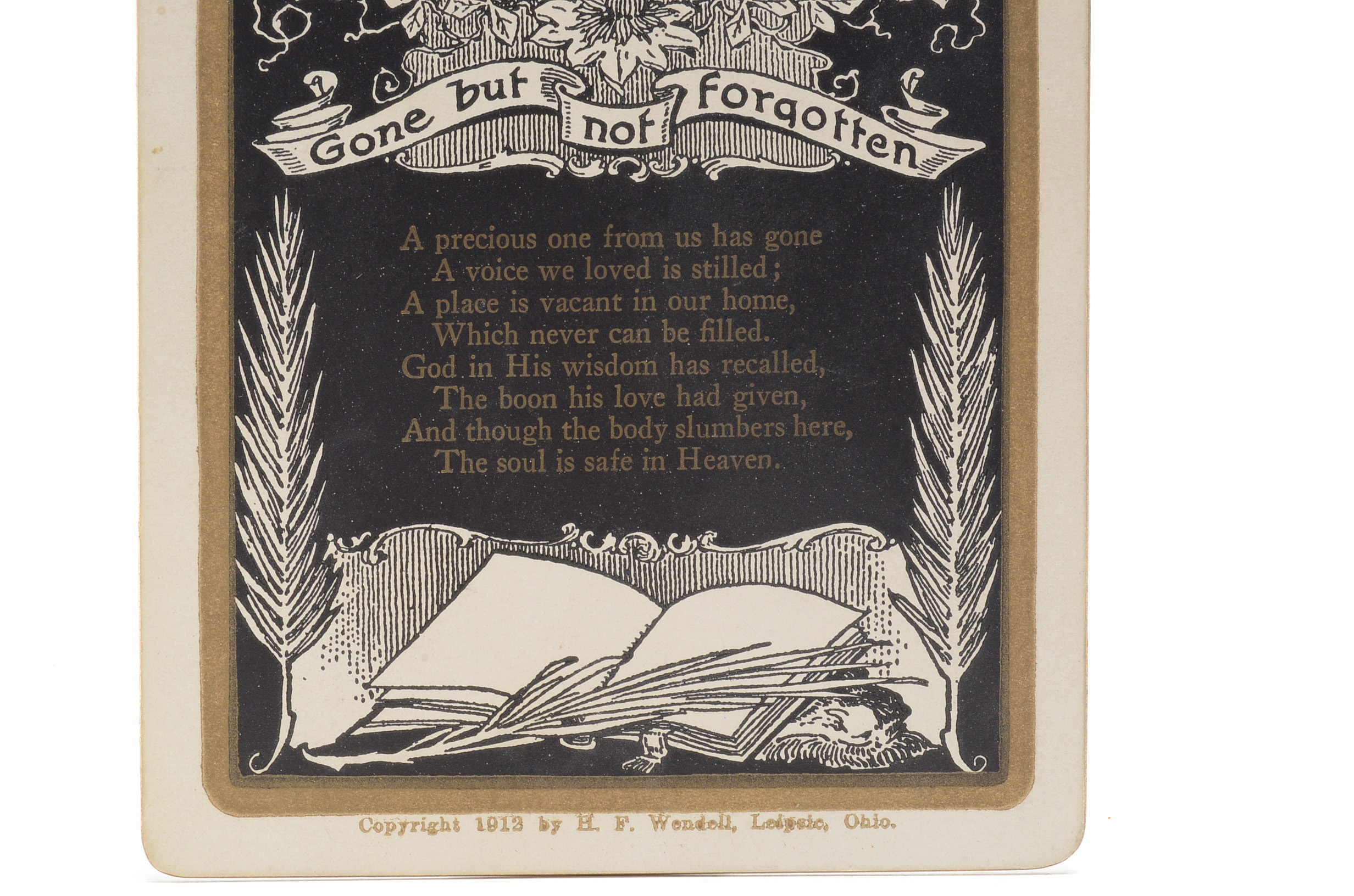 Three Antique and Vintage Memorial Cards