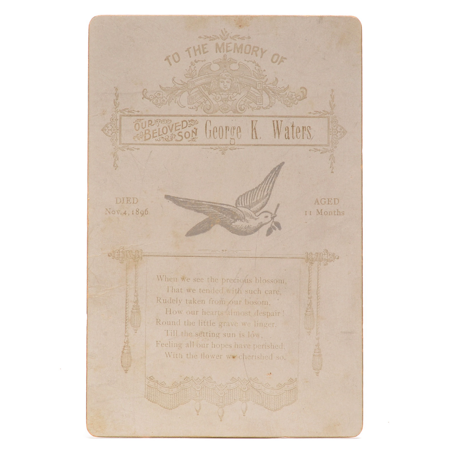 Three Antique and Vintage Memorial Cards