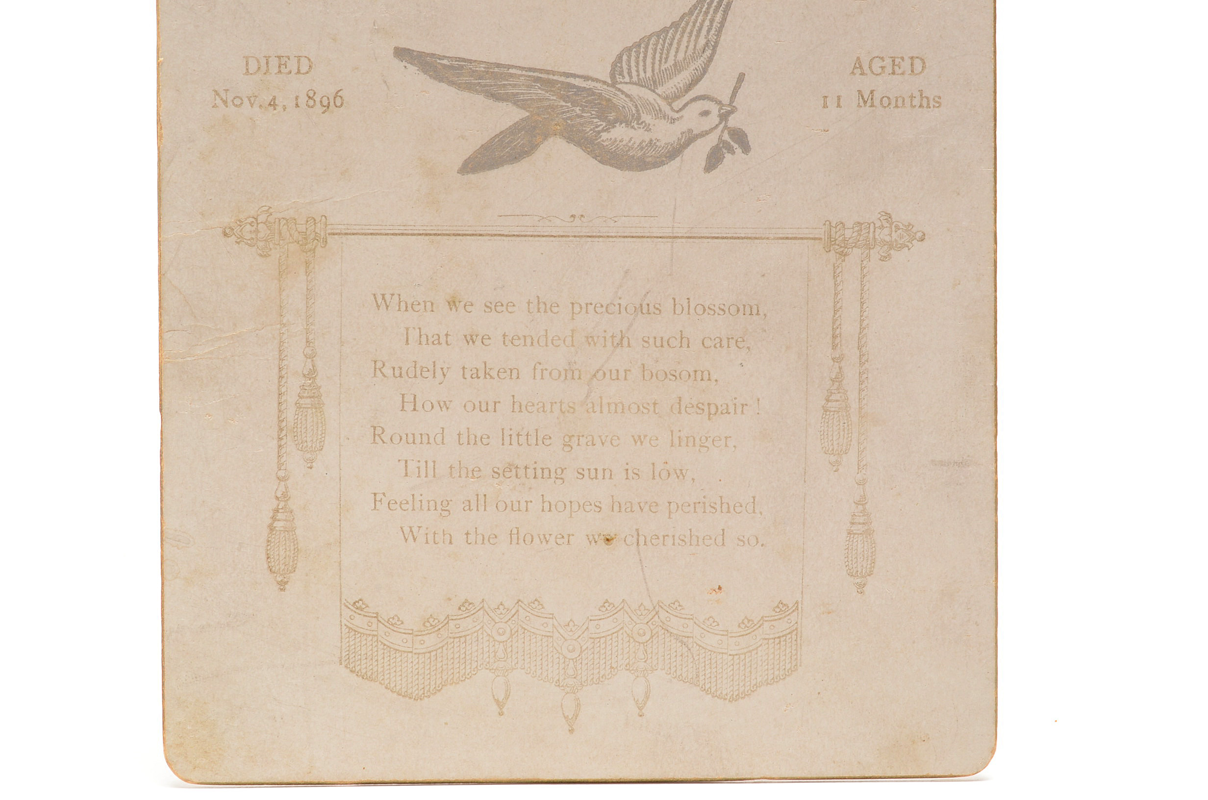 Three Antique and Vintage Memorial Cards