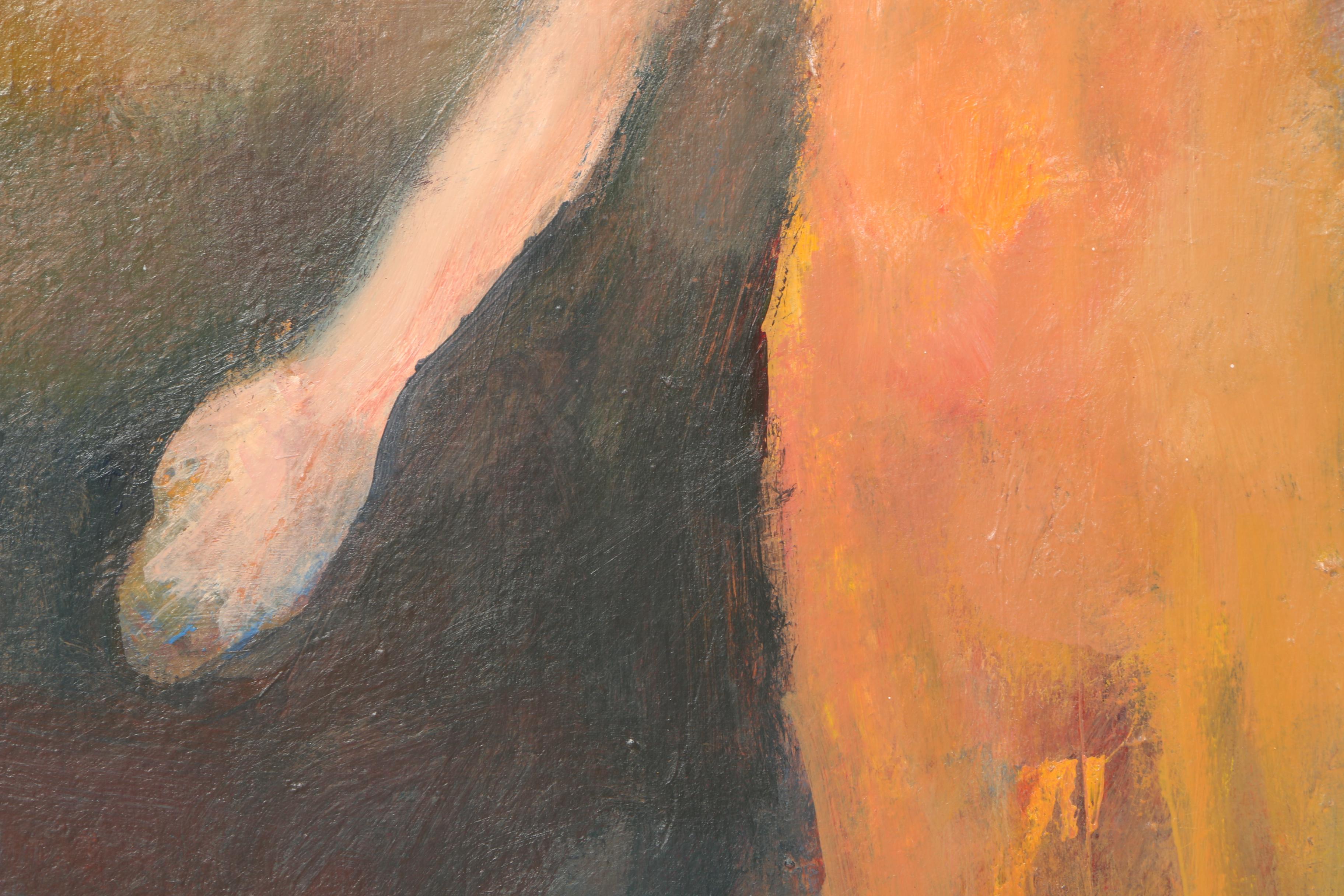 Hal Schwarze Oil on Canvas of Abstract Figures