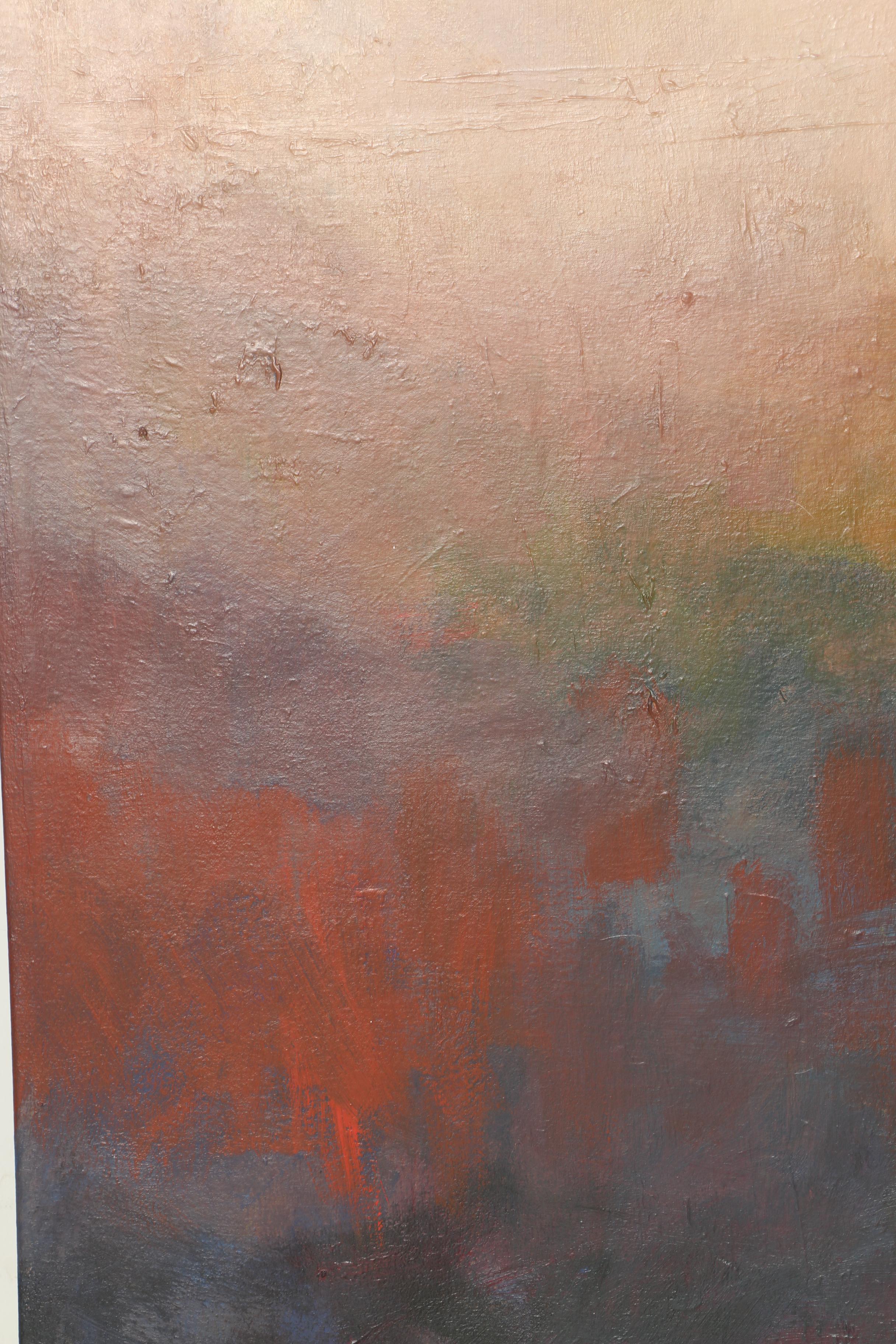 Hal Schwarze Oil on Canvas of Abstract Figures