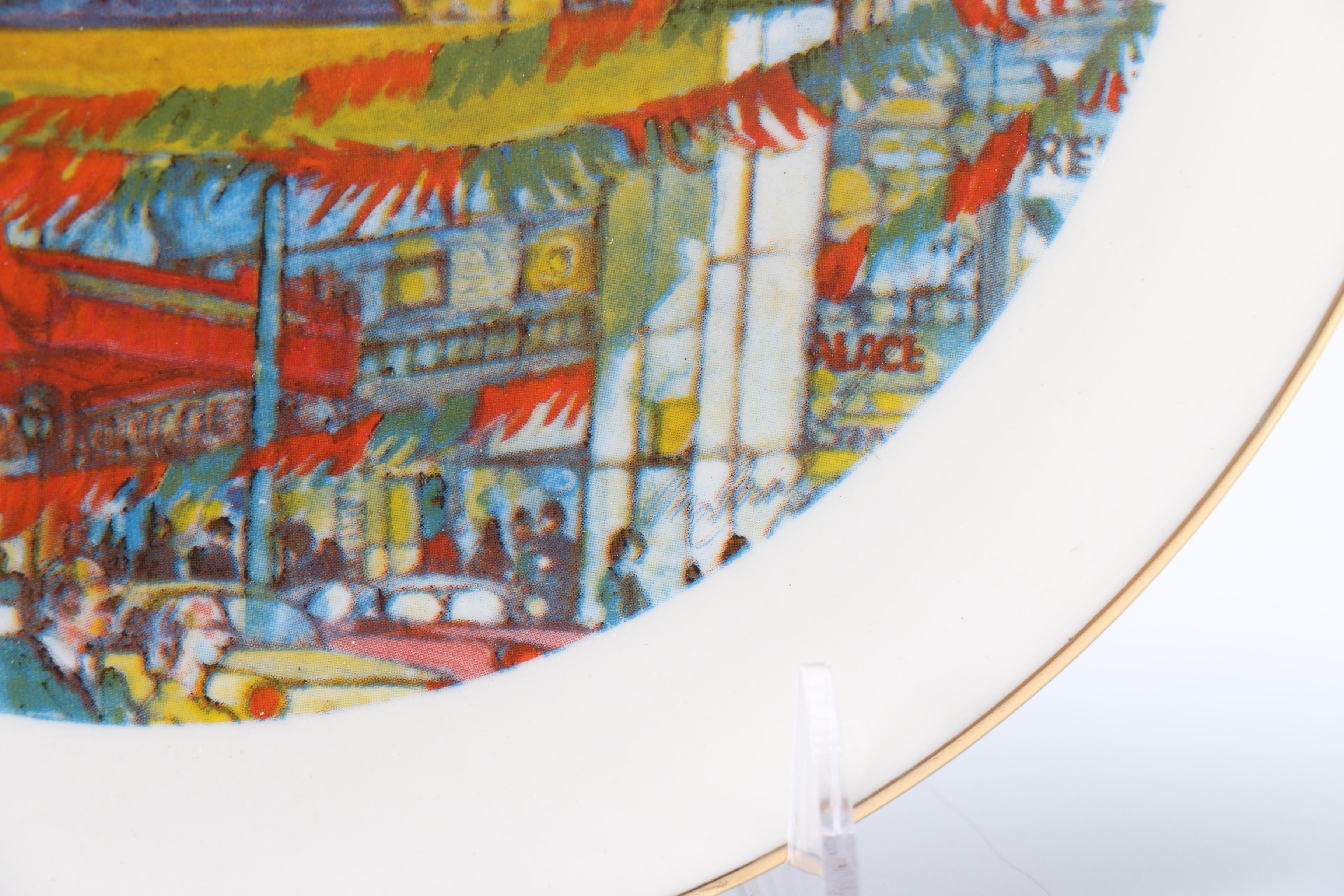 1970s Franklin McMahon Chicago Ceramic Plates