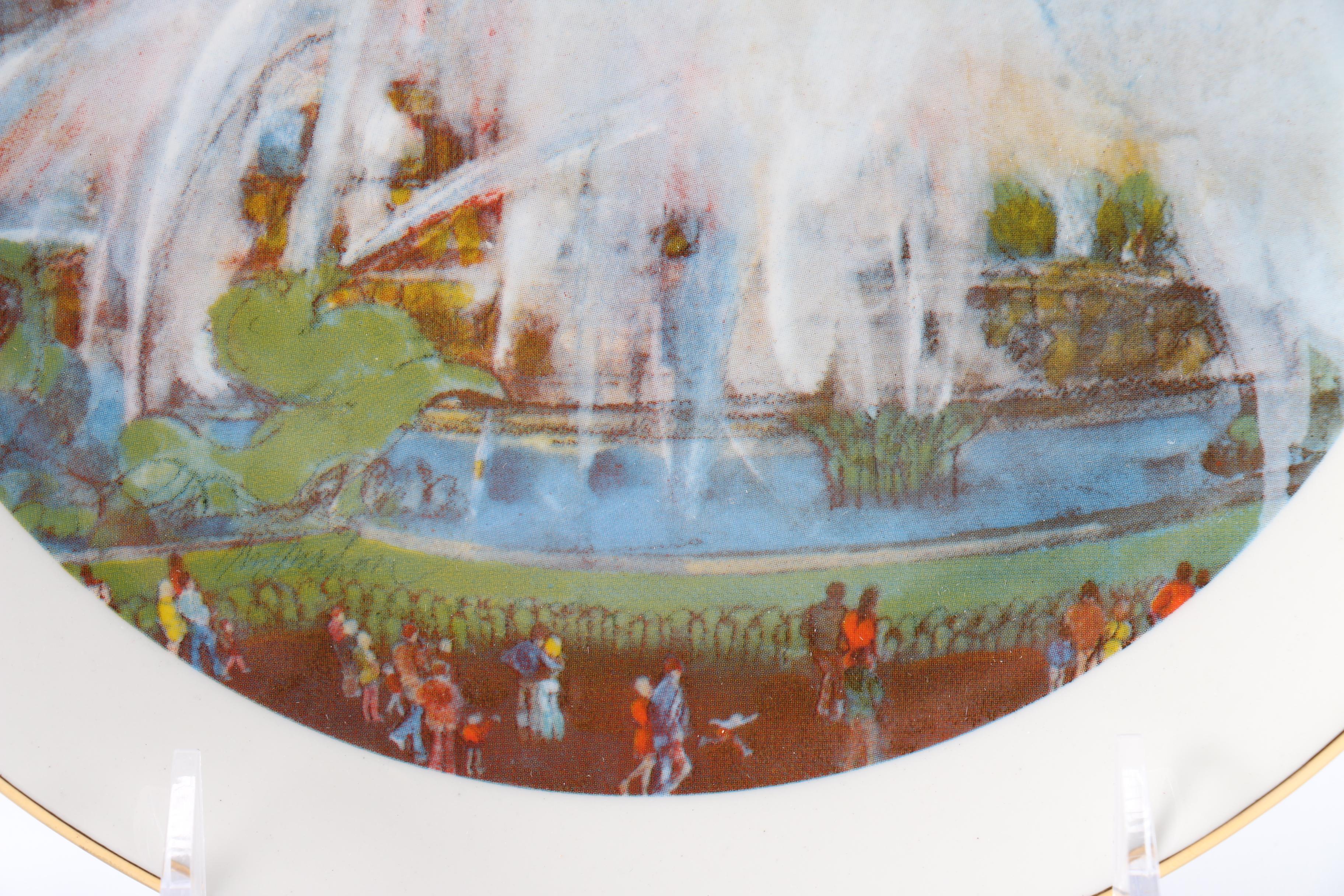 1970s Franklin McMahon Chicago Ceramic Plates