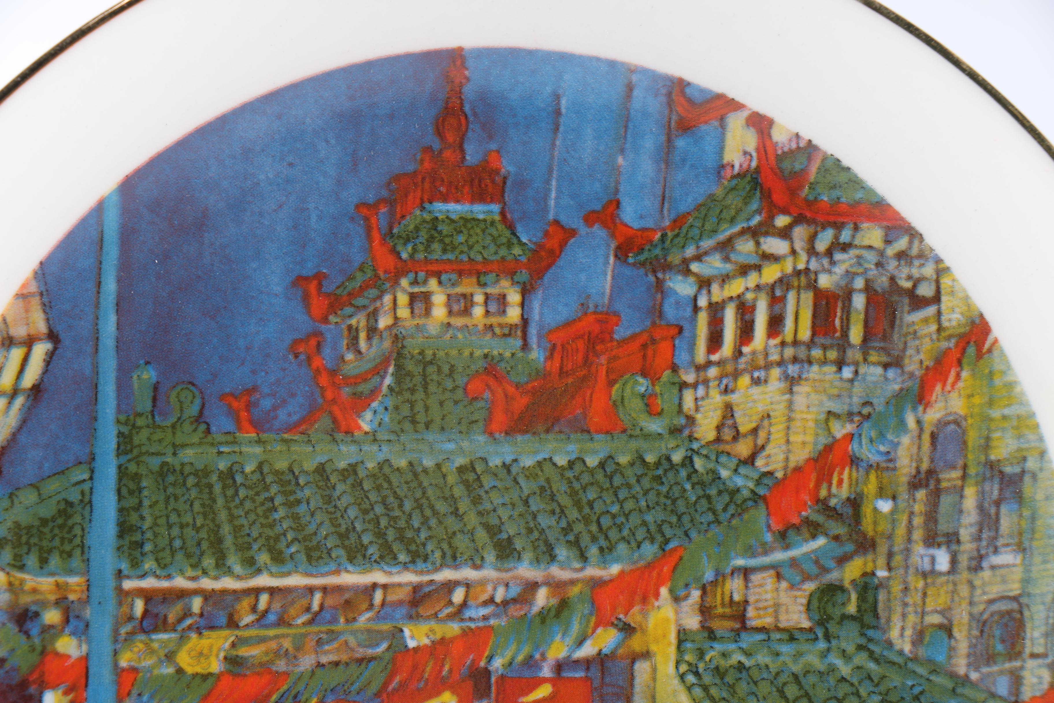 1970s Franklin McMahon Chicago Ceramic Plates