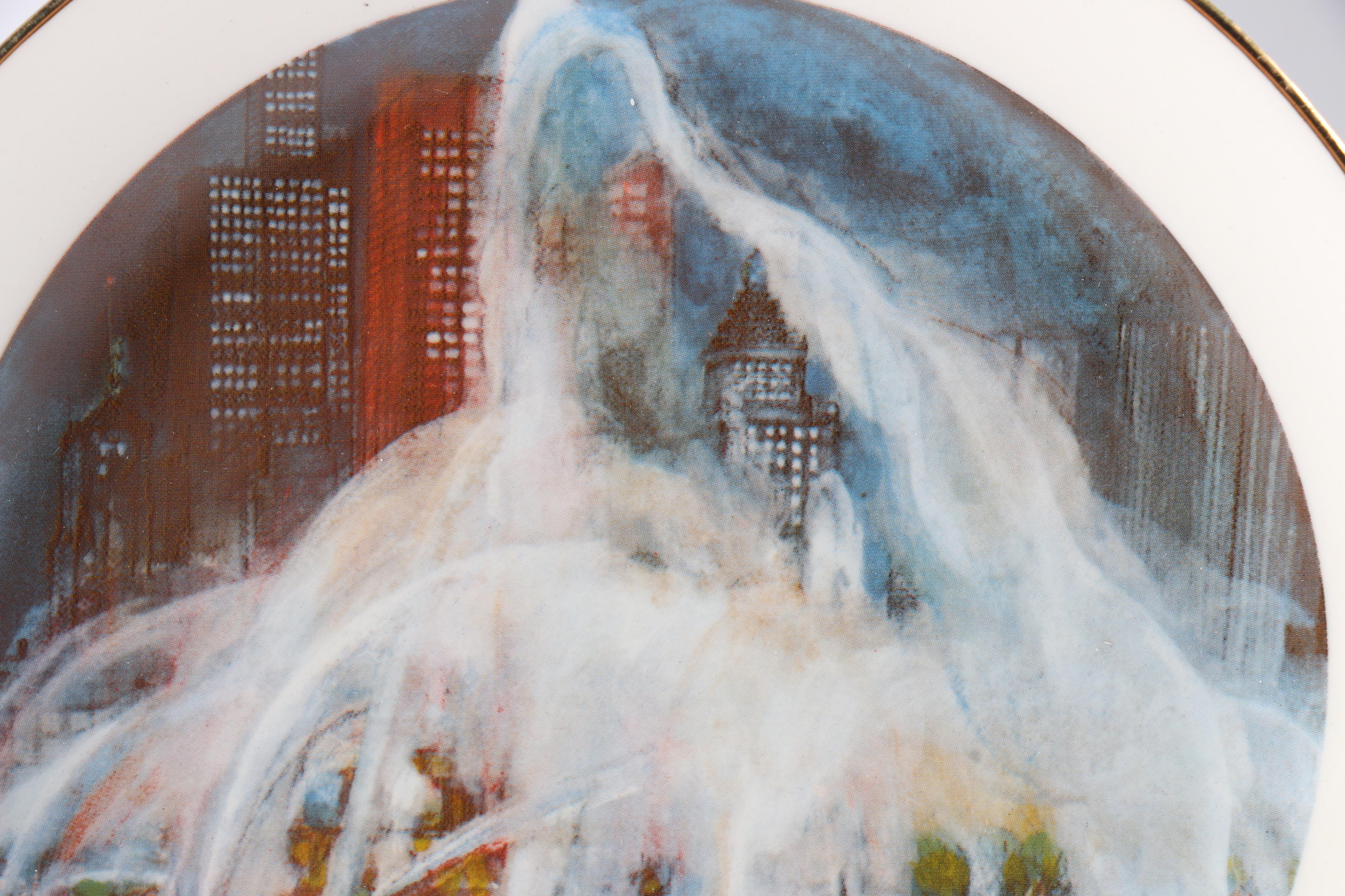 1970s Franklin McMahon Chicago Ceramic Plates