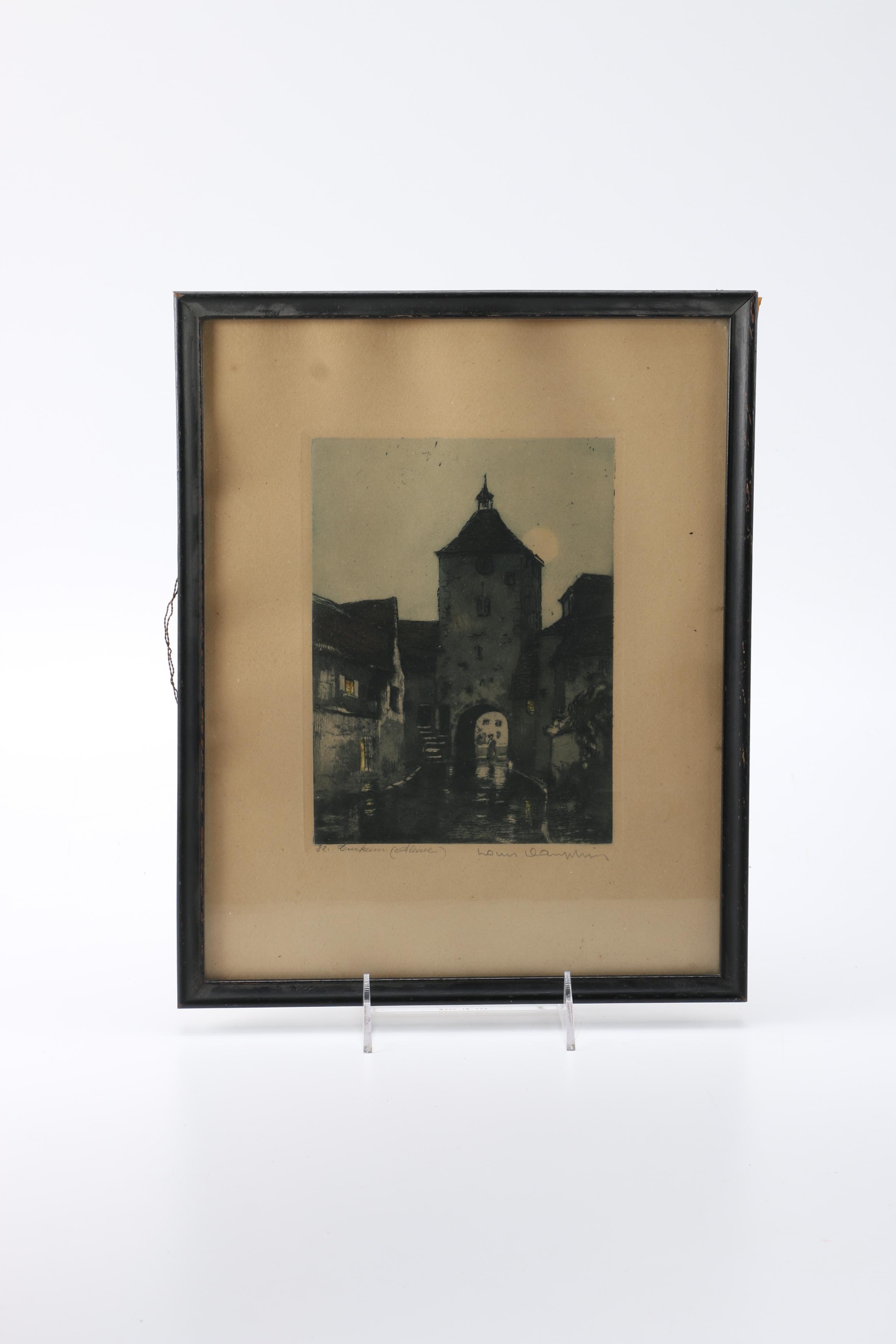 Set of Intaglio Prints