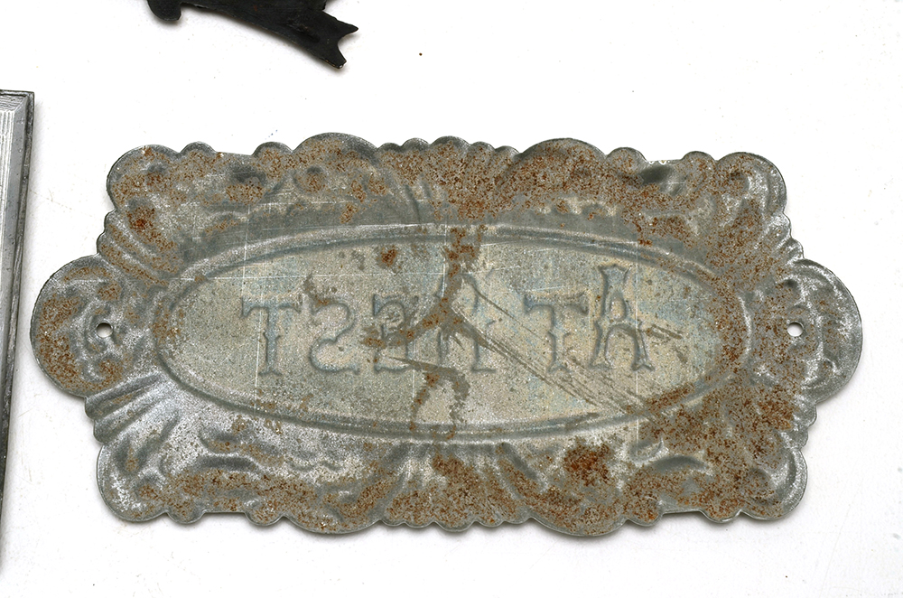 Three Vintage Casket Plaques