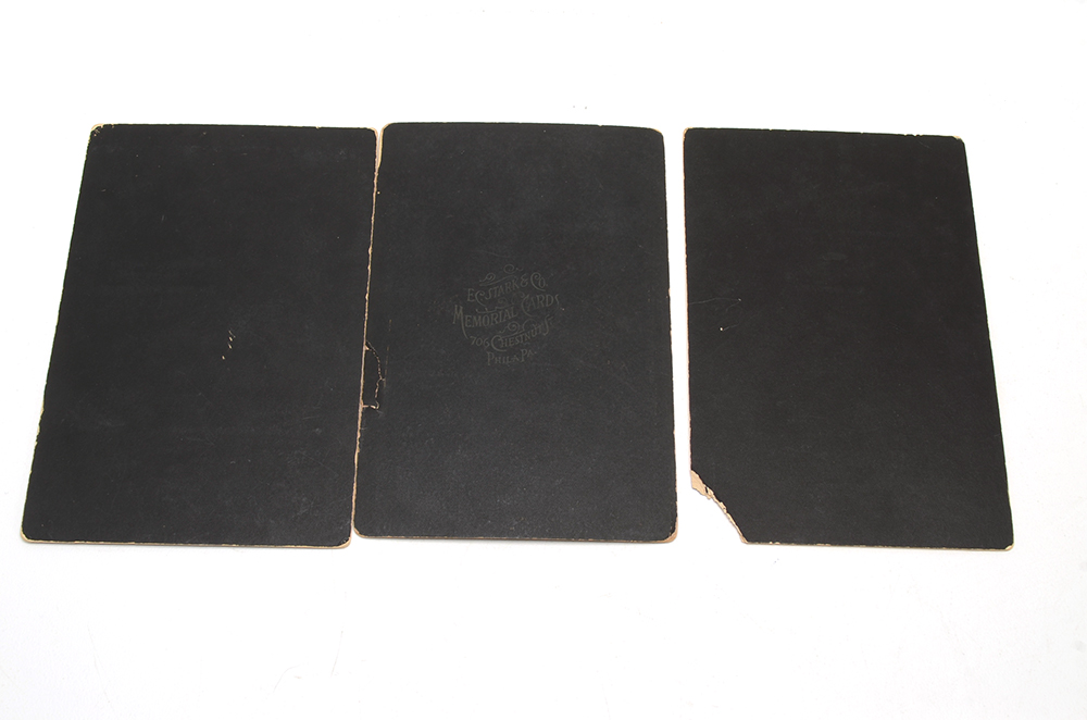 Four Antique Funeral Memorial Cards