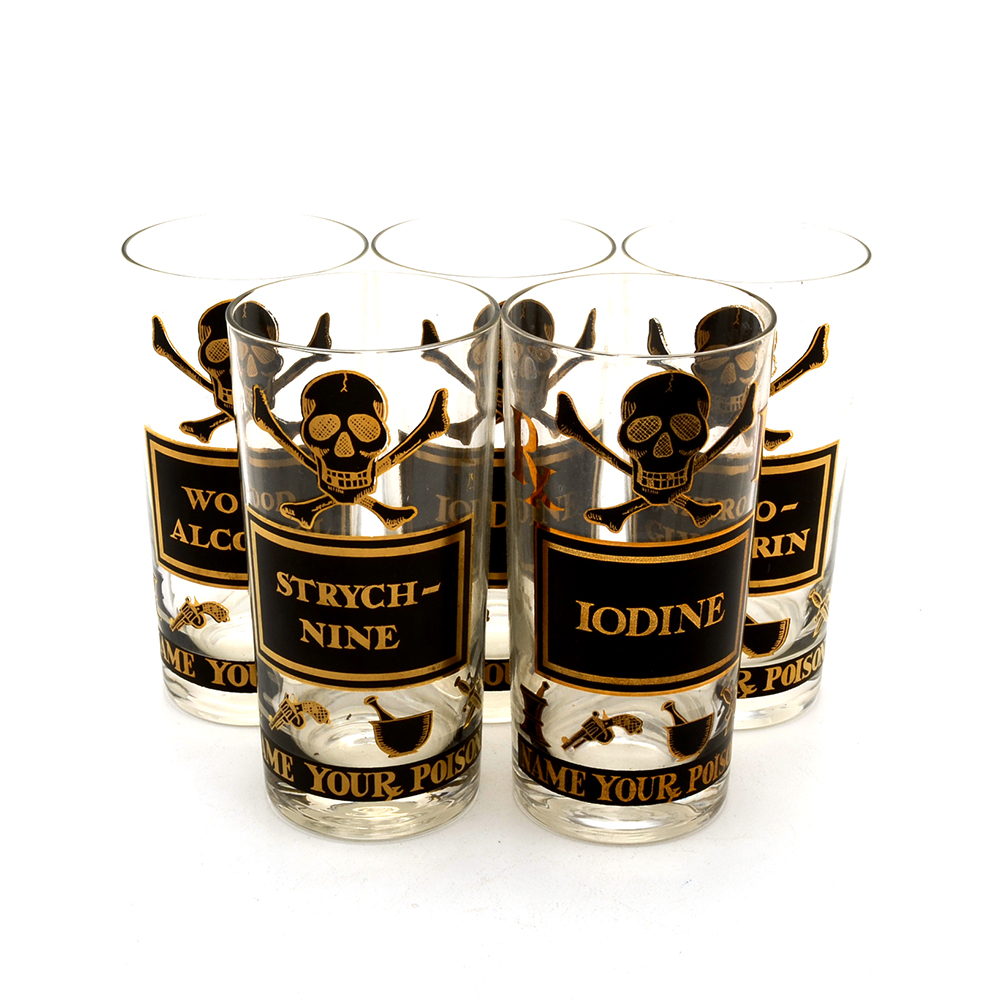 Five Novelty Poison Glasses