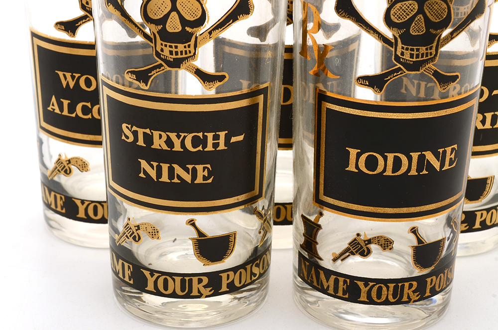 Five Novelty Poison Glasses