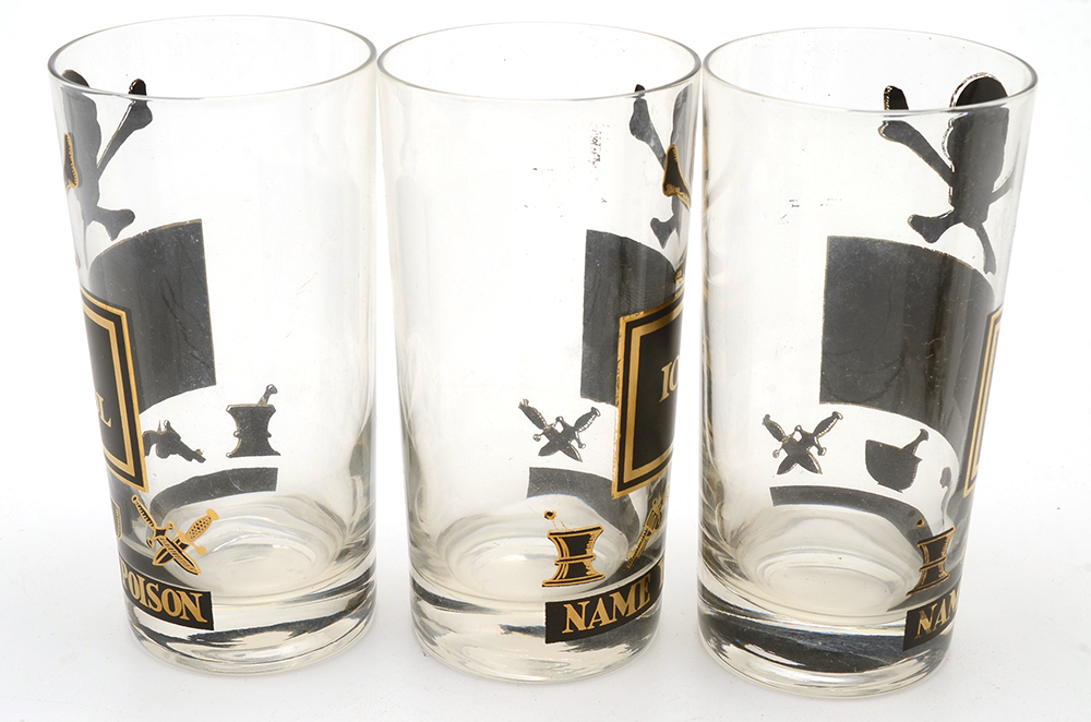 Five Novelty Poison Glasses