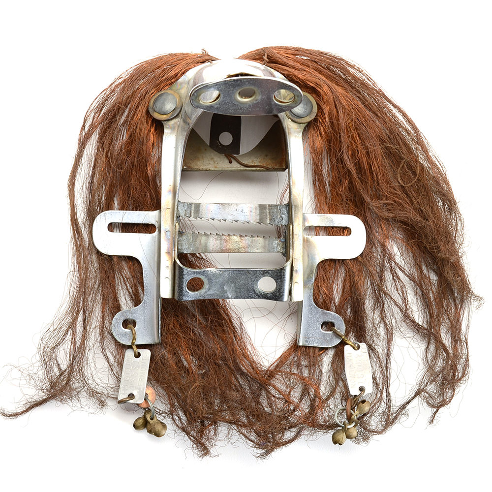 "Outsider" Art Metal Face Sculpture by Knoop
