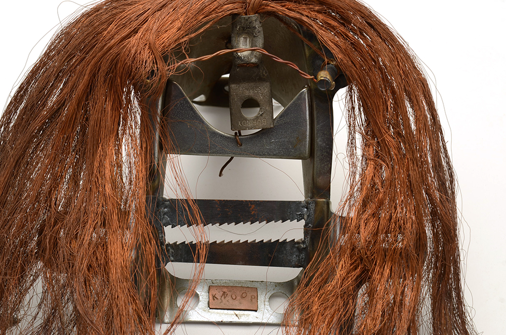 "Outsider" Art Metal Face Sculpture by Knoop
