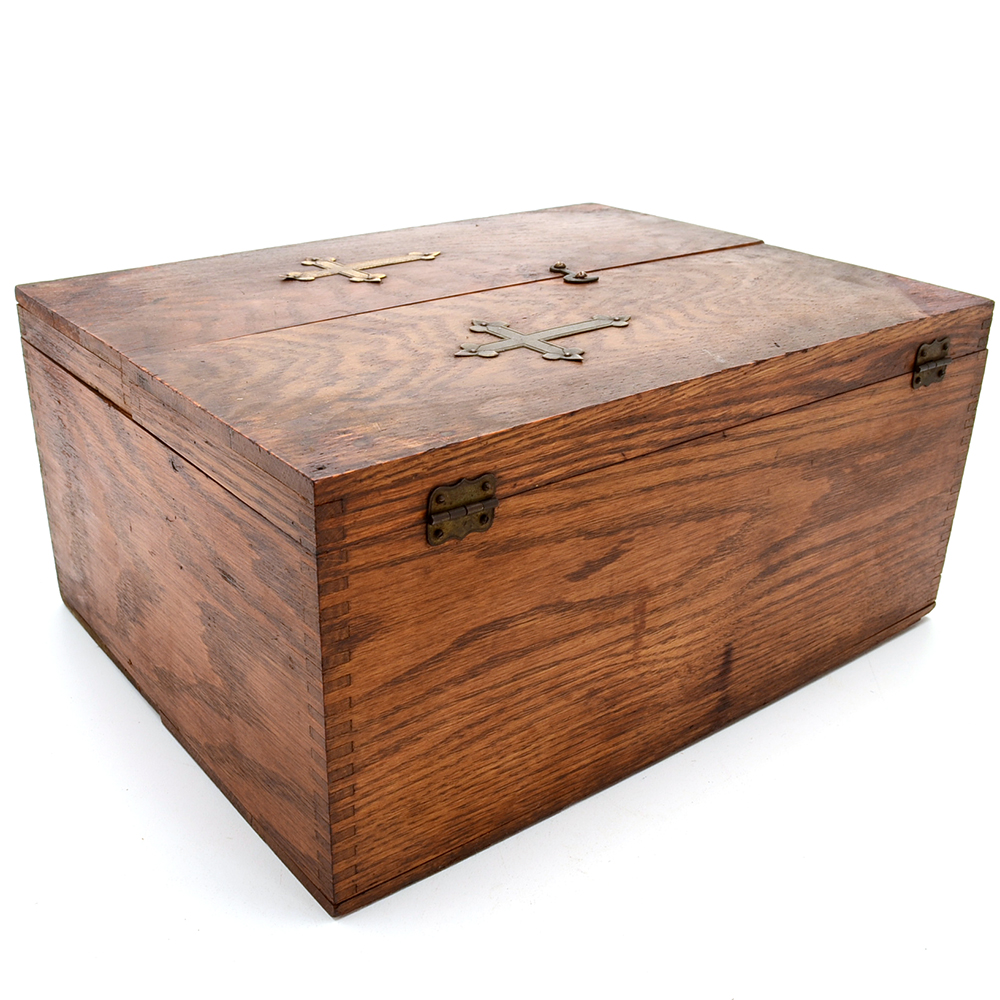 Antique Oak "Sick-Call" Box