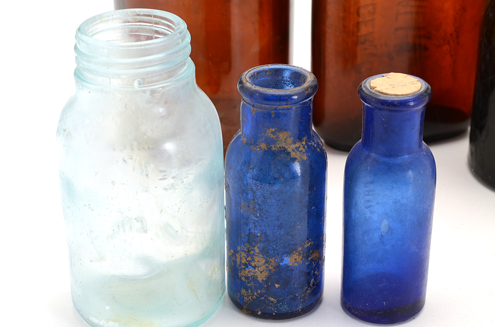 Collection of Seven Antique and Vintage Bottles