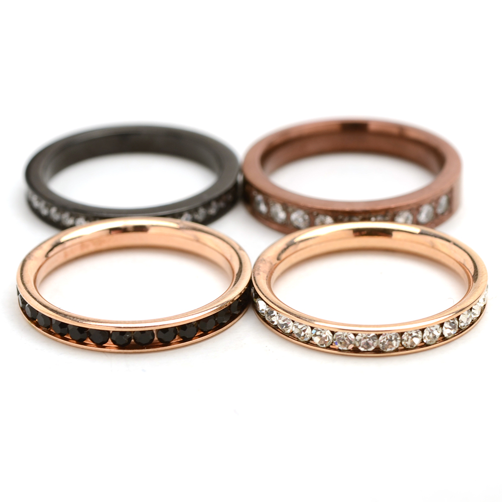 Stainless Steel "Nomination" Bracelets and Four Stackable Rings