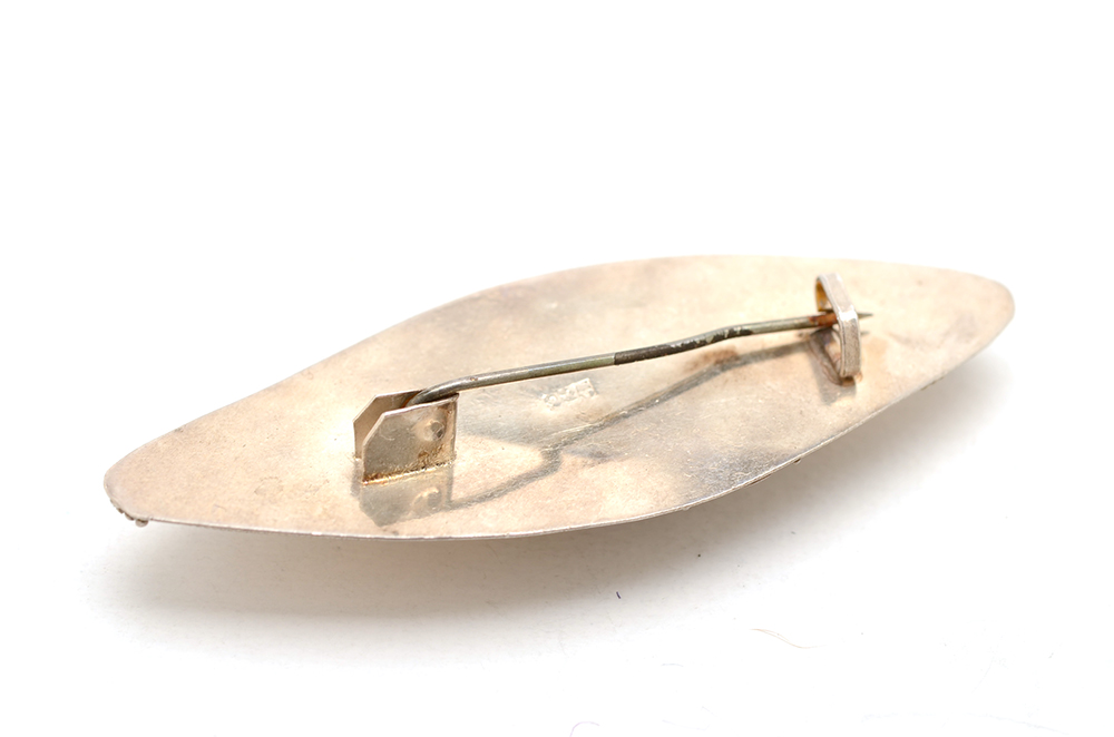 Late Victorian Sterling and Amethyst Brooch