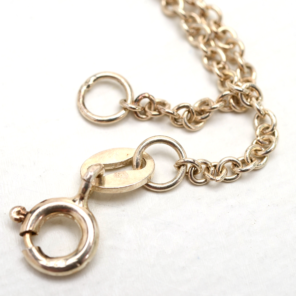 Six Sterling Chain Necklaces
