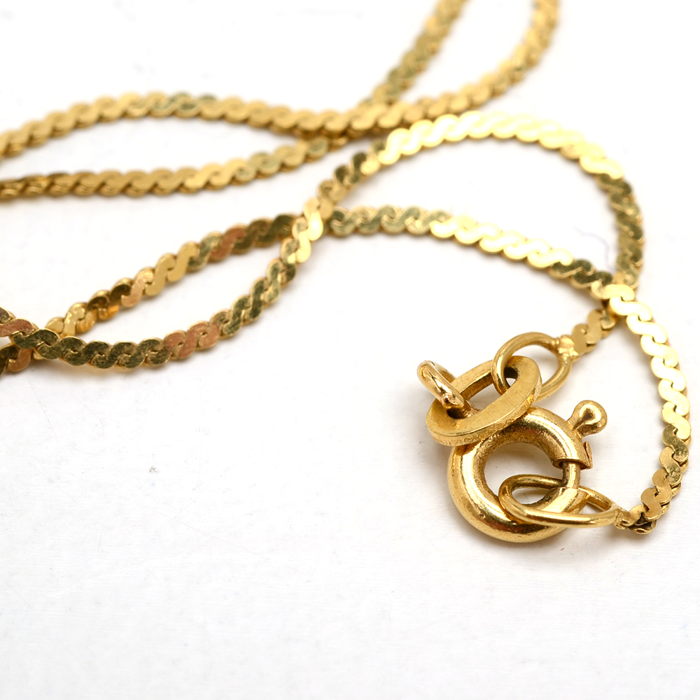 18K Yellow Gold "Oscar de la Renta" Perfume Pendant Necklace
